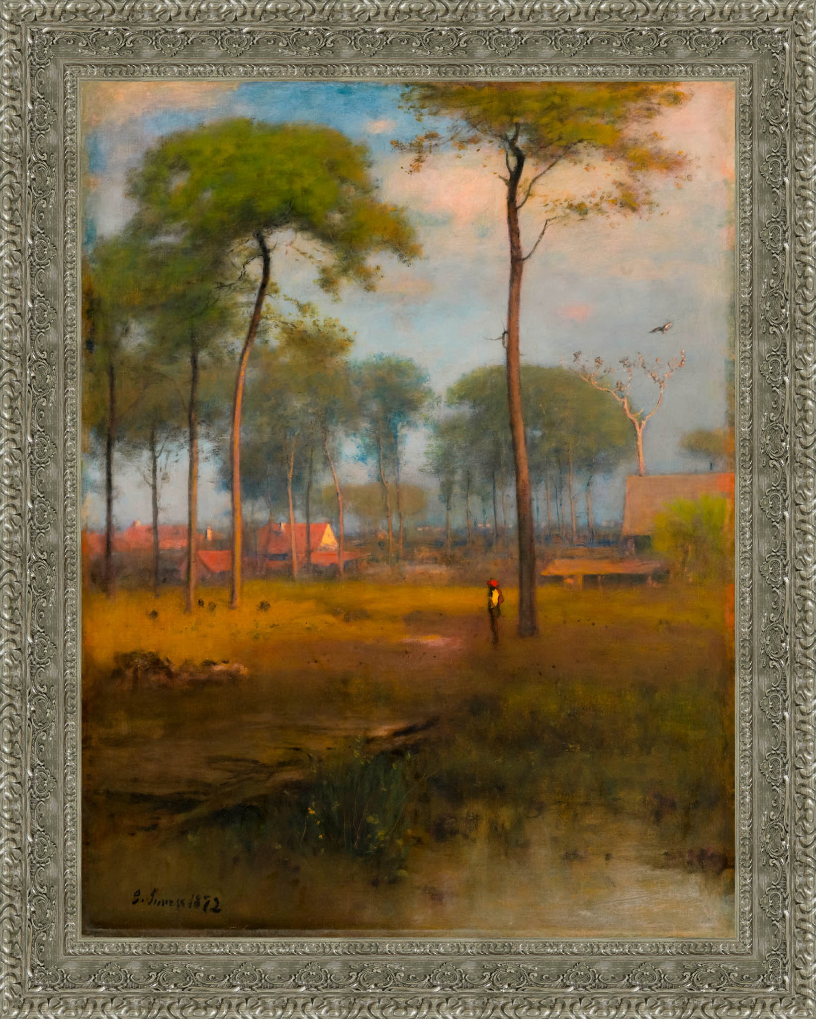 Early Morning Tarpon Springs by George Inness — Framed Giclee Canvas Print | Canvas Classics