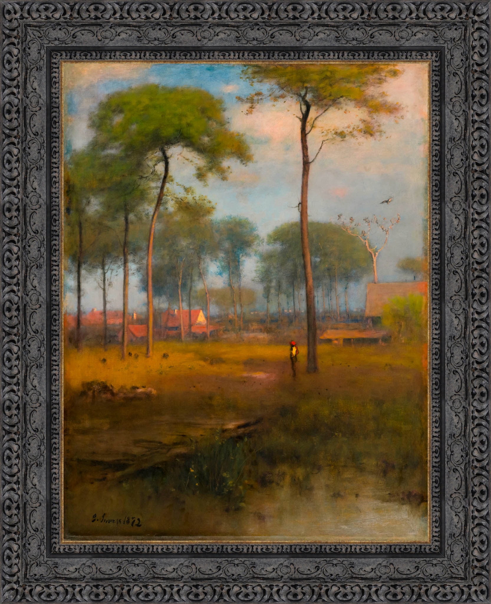 Early Morning Tarpon Springs by George Inness — Framed Giclee Canvas Print | Canvas Classics