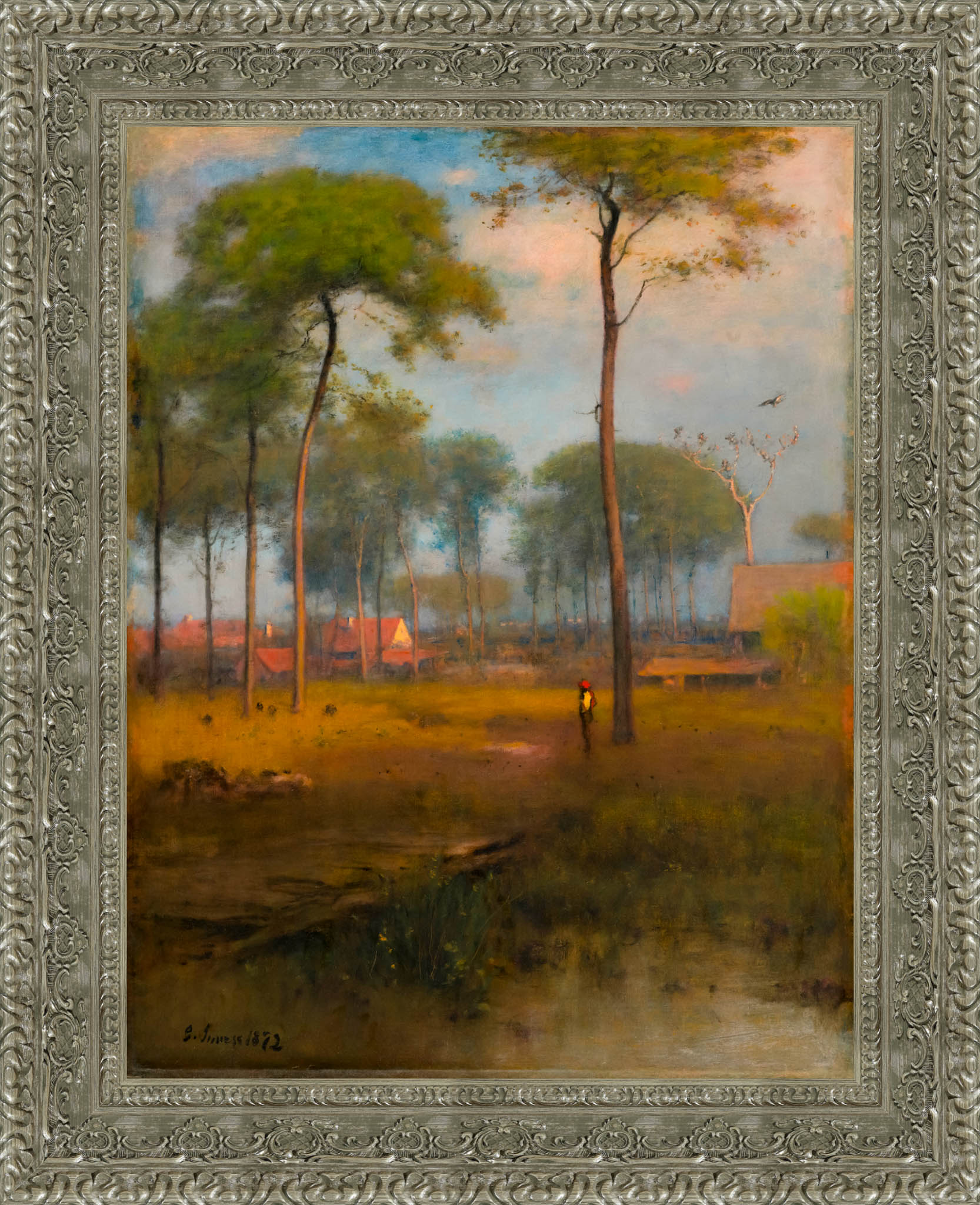 Early Morning Tarpon Springs by George Inness — Framed Giclee Canvas Print | Canvas Classics