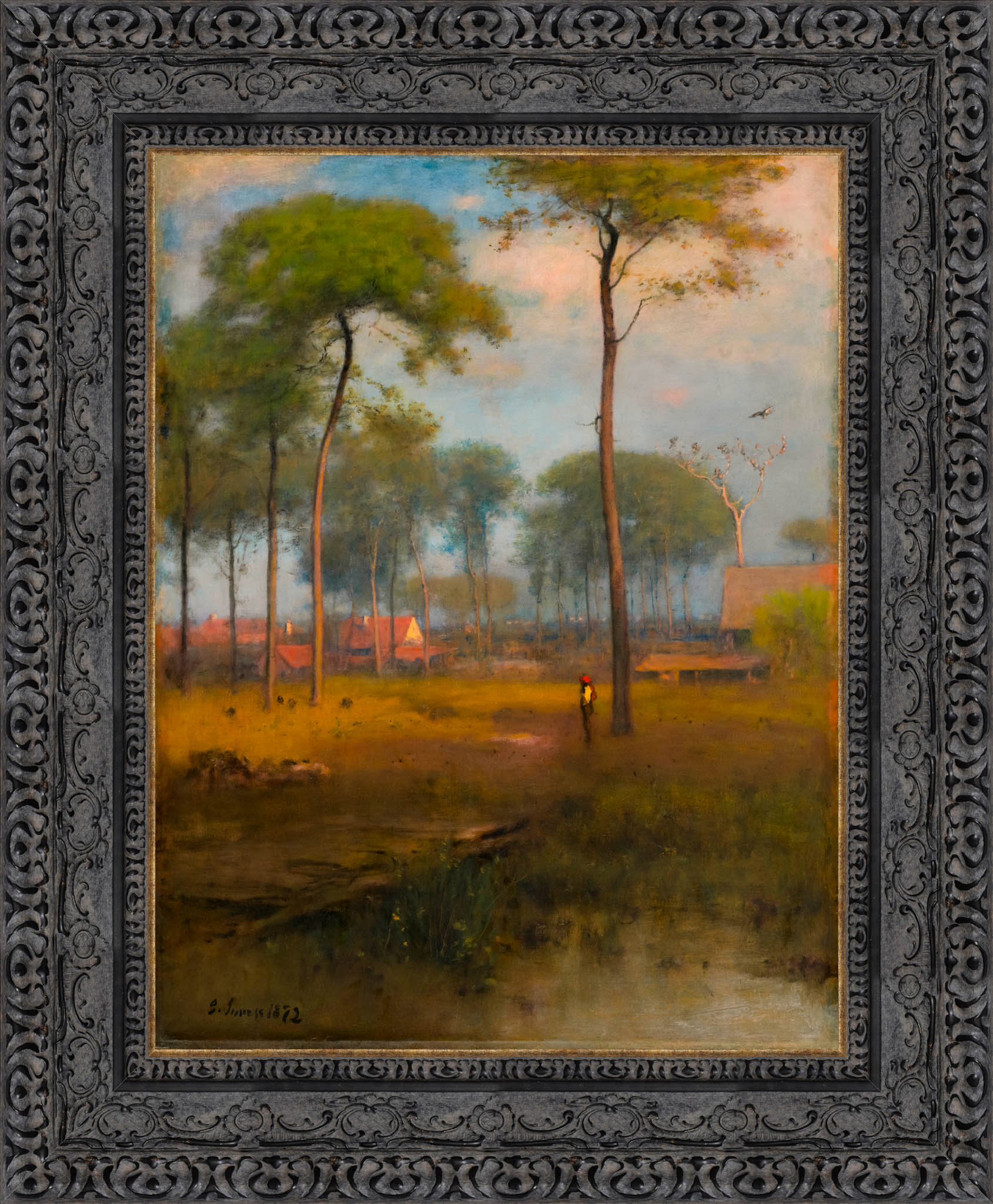 Early Morning Tarpon Springs by George Inness — Framed Giclee Canvas Print | Canvas Classics
