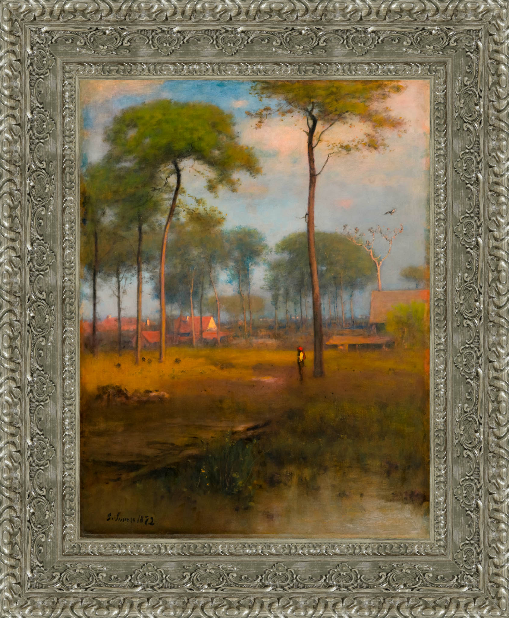 Early Morning Tarpon Springs by George Inness — Framed Giclee Canvas Print | Canvas Classics