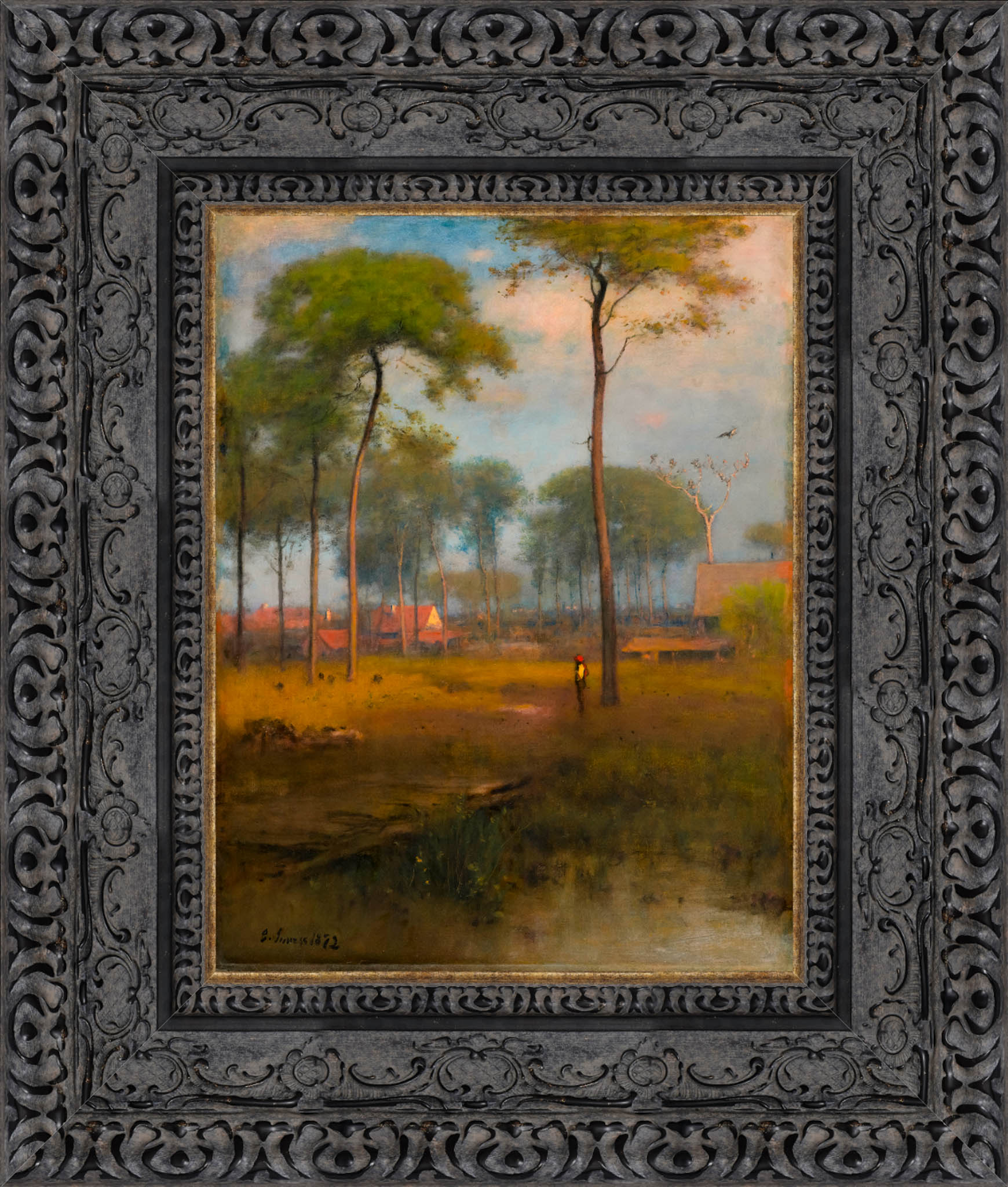 Early Morning Tarpon Springs by George Inness — Framed Giclee Canvas Print | Canvas Classics