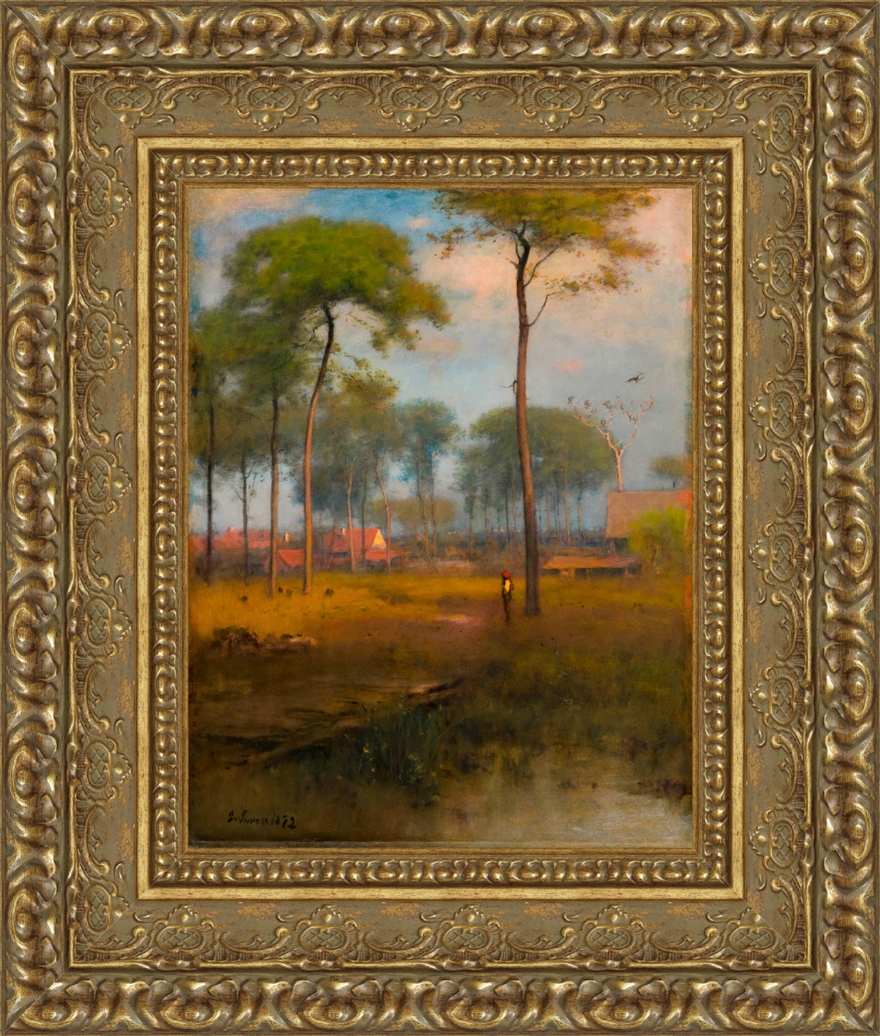 Early Morning Tarpon Springs by George Inness — Framed Giclee Canvas Print | Canvas Classics
