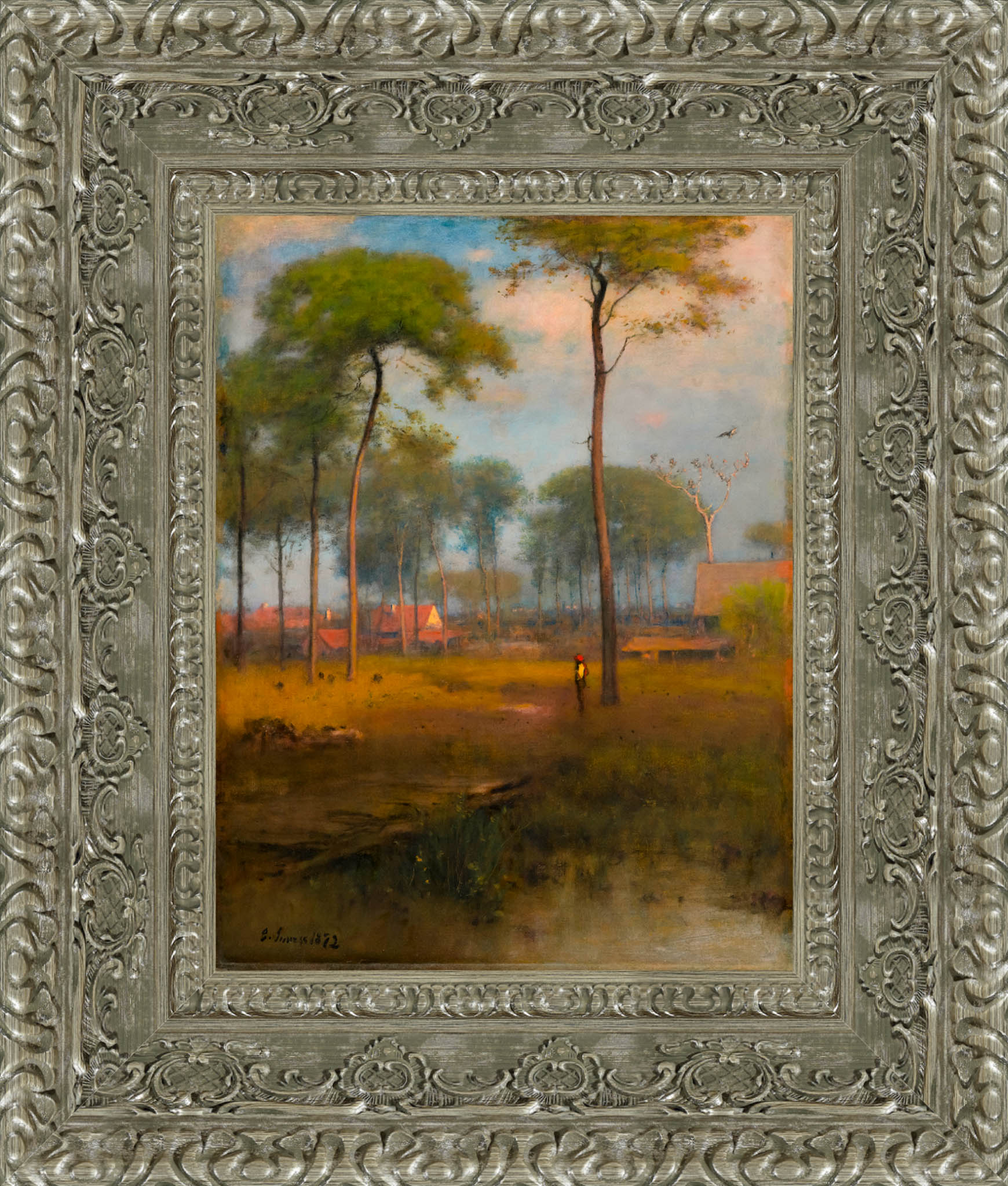Early Morning Tarpon Springs by George Inness — Framed Giclee Canvas Print | Canvas Classics