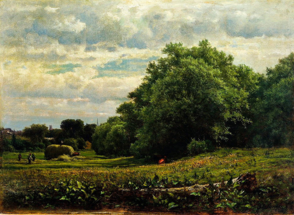 Harvest Time – George Inness, 1891, framed
