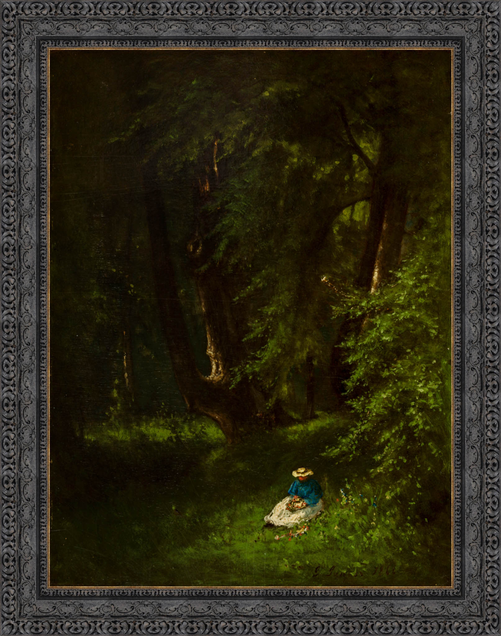 In The Woods by George Inness — Framed Giclee Canvas Print | Canvas Classics
