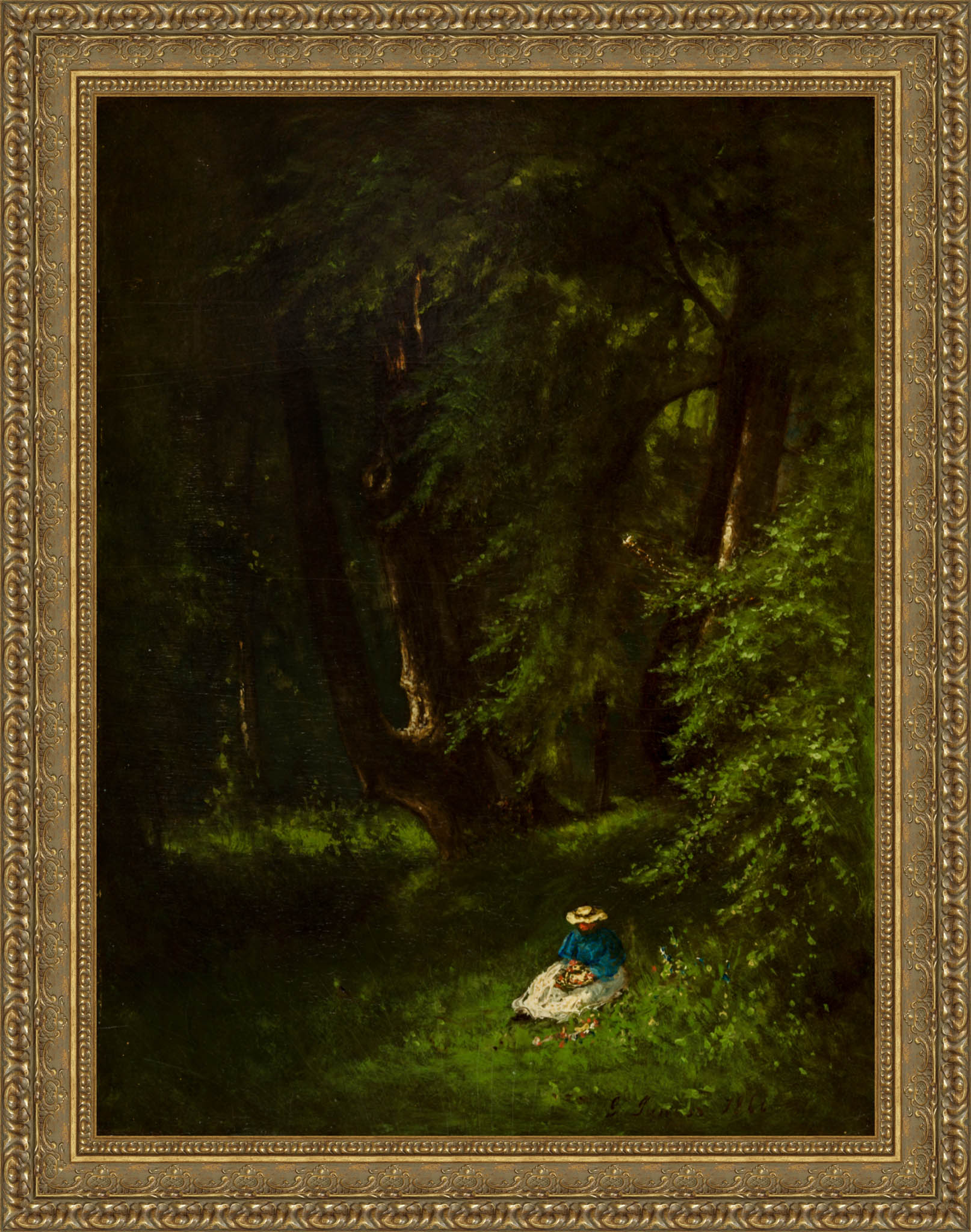In The Woods by George Inness — Framed Giclee Canvas Print | Canvas Classics