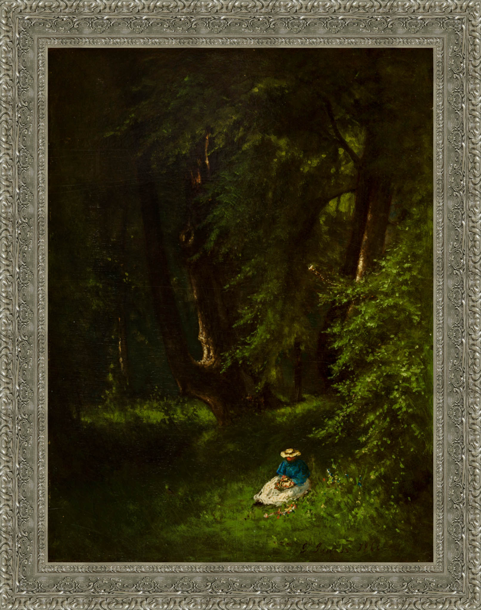 In The Woods by George Inness — Framed Giclee Canvas Print | Canvas Classics