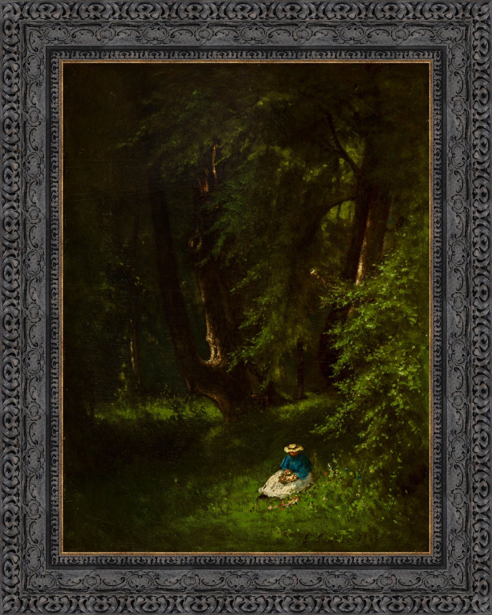 In The Woods by George Inness — Framed Giclee Canvas Print | Canvas Classics