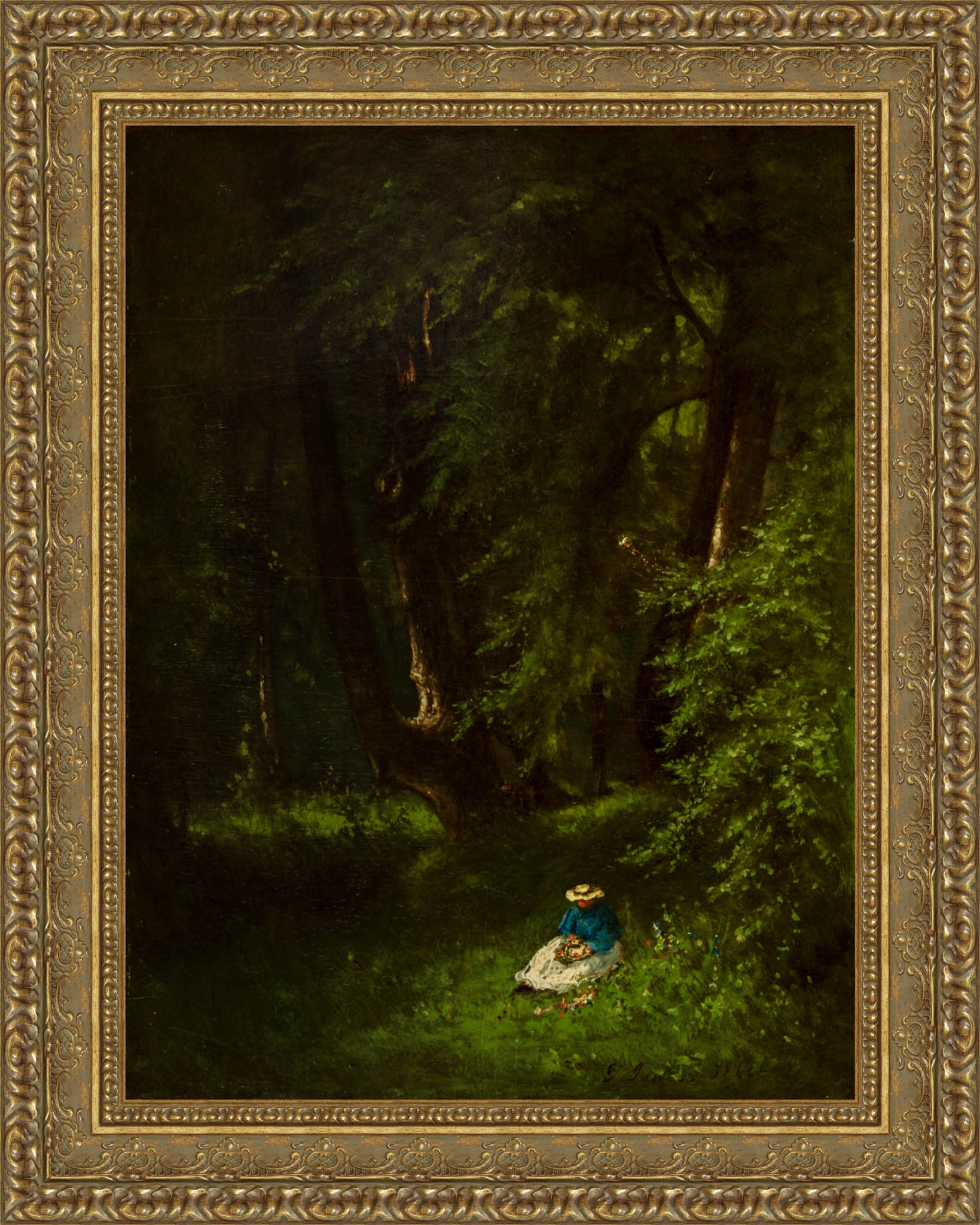 In The Woods by George Inness — Framed Giclee Canvas Print | Canvas Classics