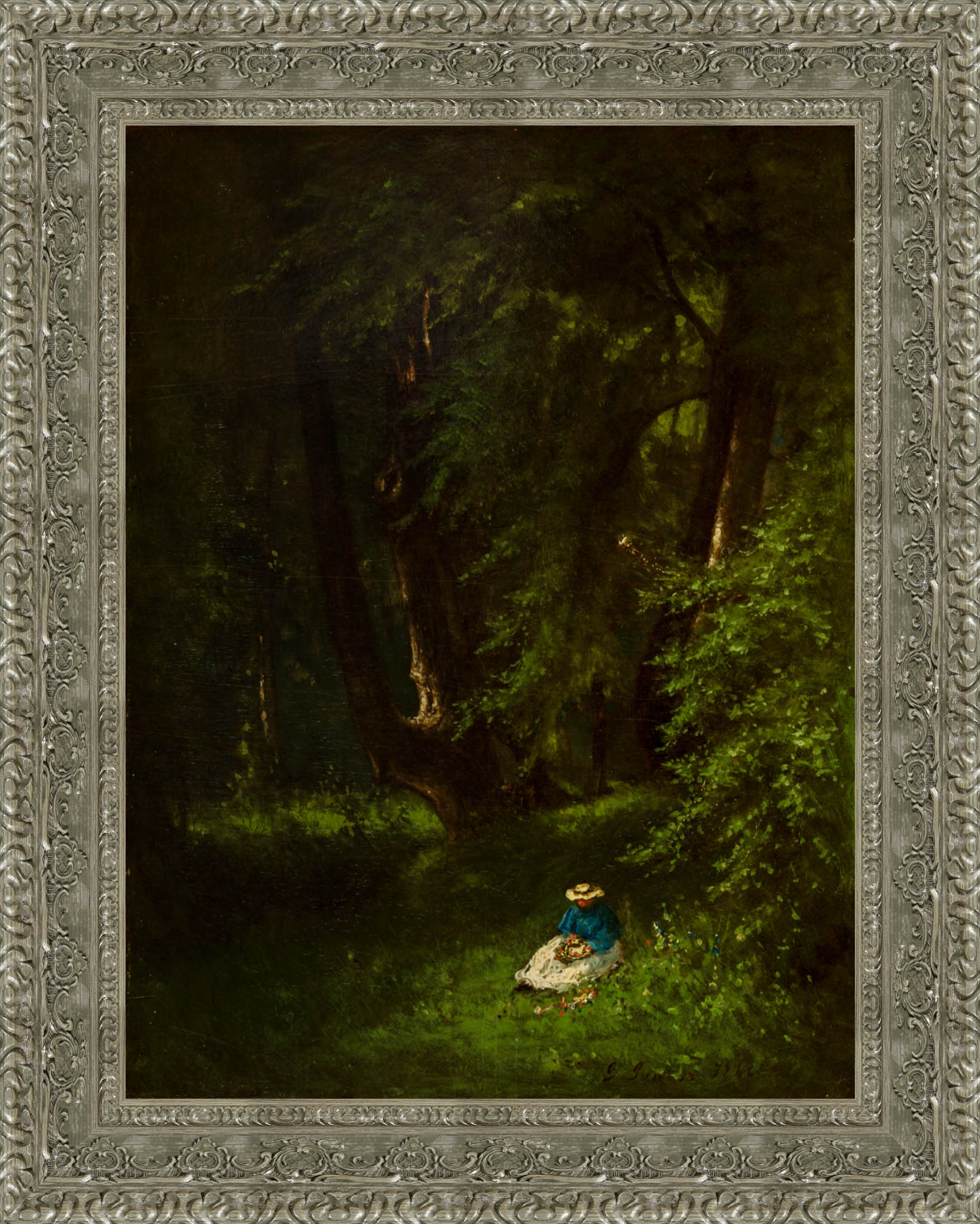 In The Woods by George Inness — Framed Giclee Canvas Print | Canvas Classics