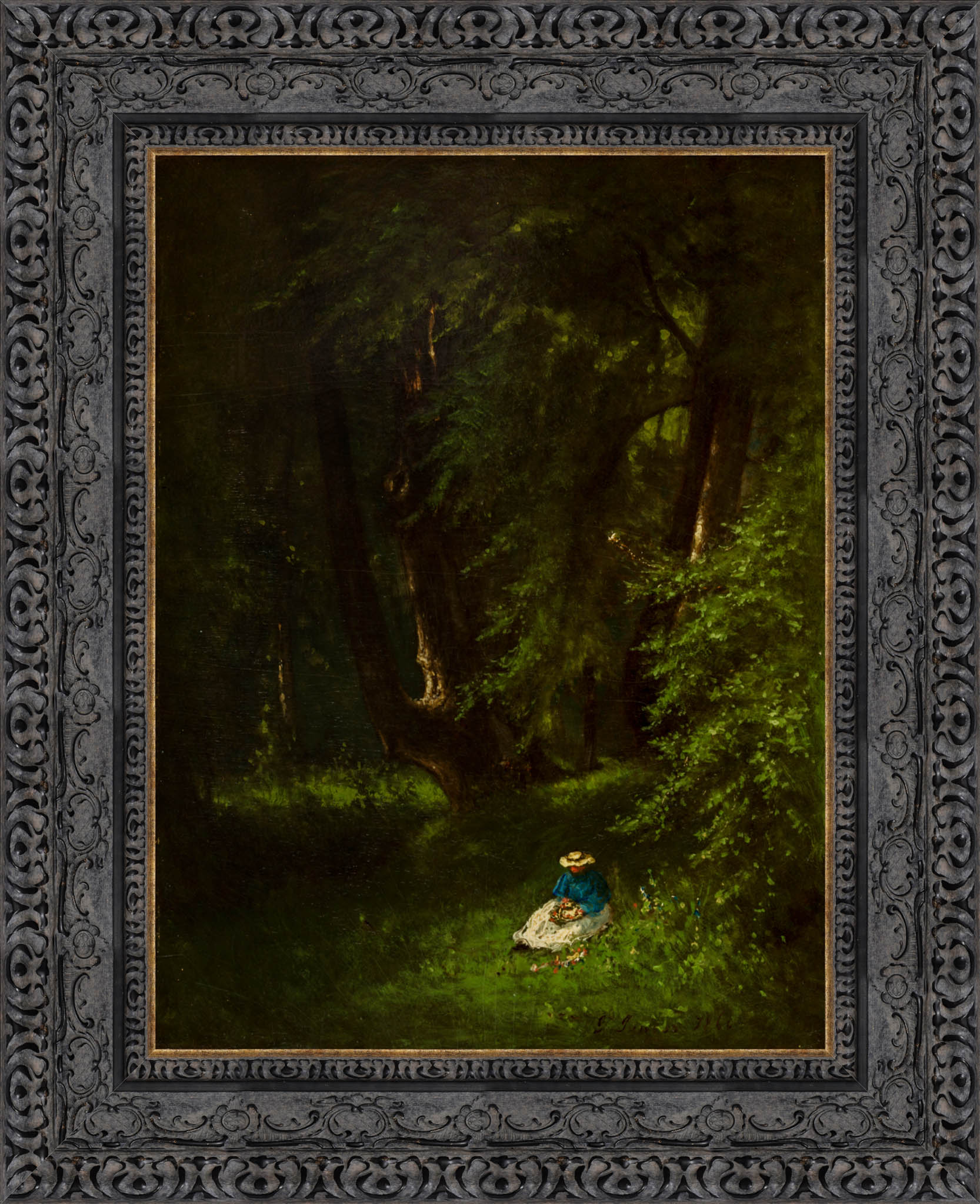 In The Woods by George Inness — Framed Giclee Canvas Print | Canvas Classics