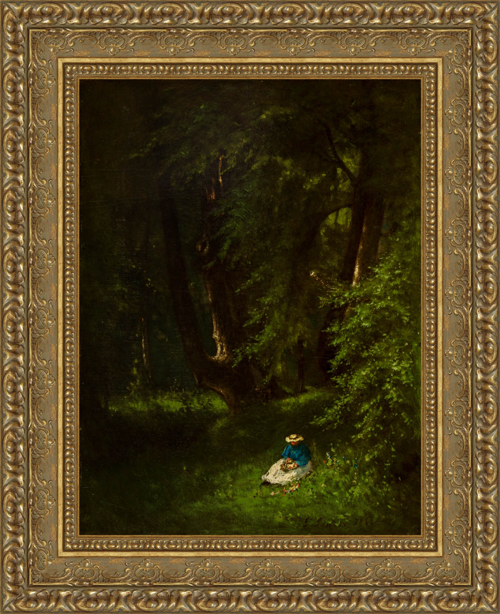 In The Woods by George Inness — Framed Giclee Canvas Print | Canvas Classics