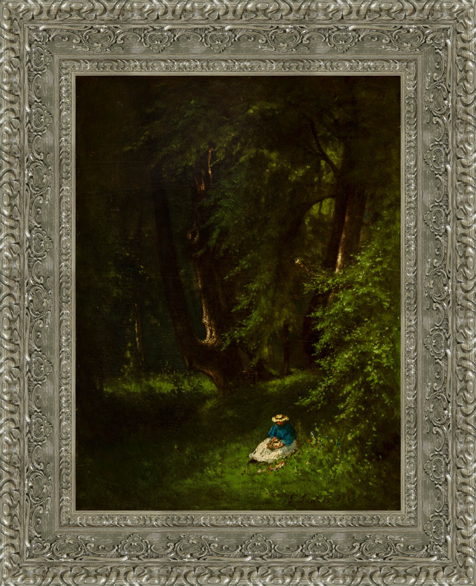 In The Woods by George Inness — Framed Giclee Canvas Print | Canvas Classics
