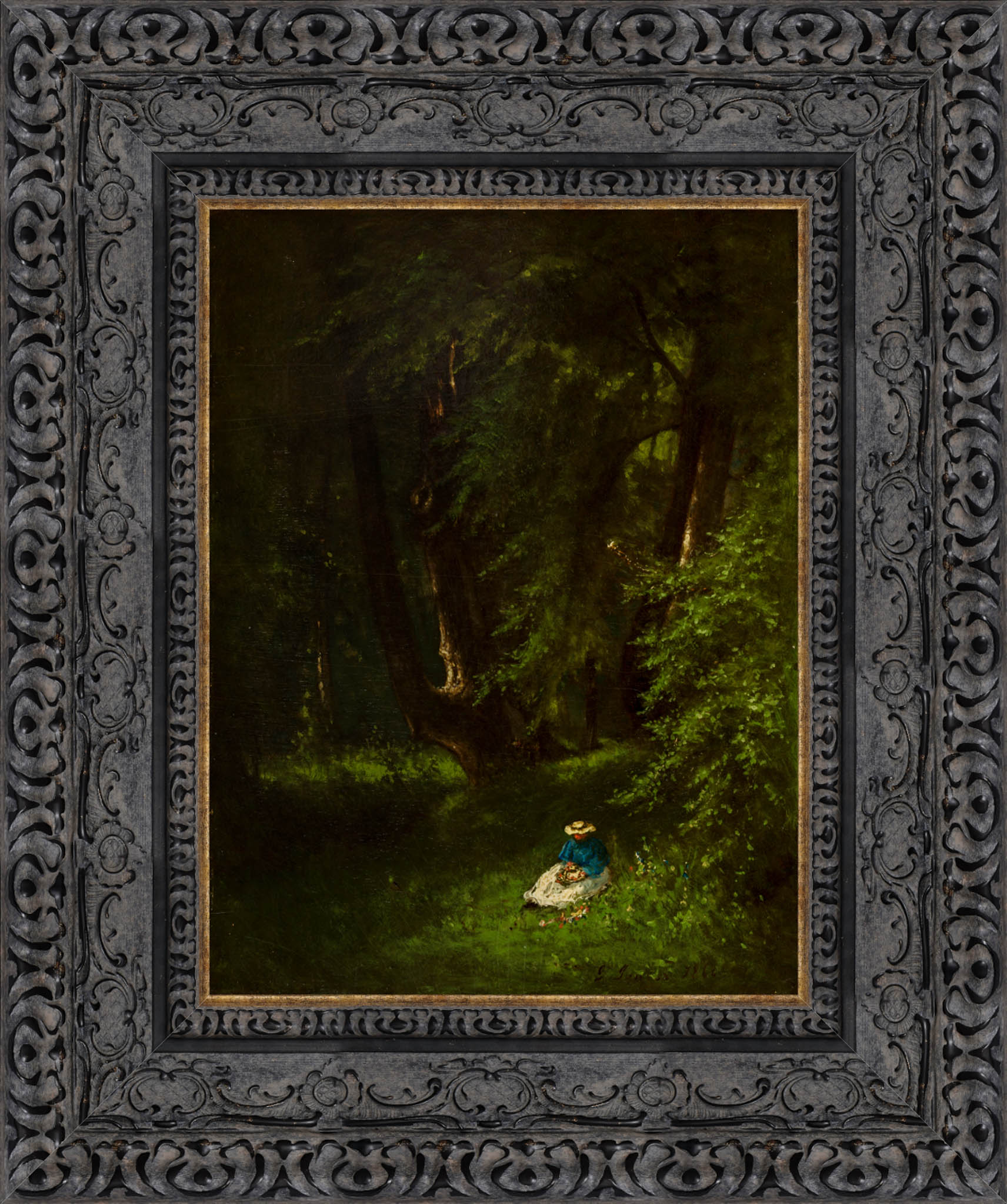 In The Woods by George Inness — Framed Giclee Canvas Print | Canvas Classics