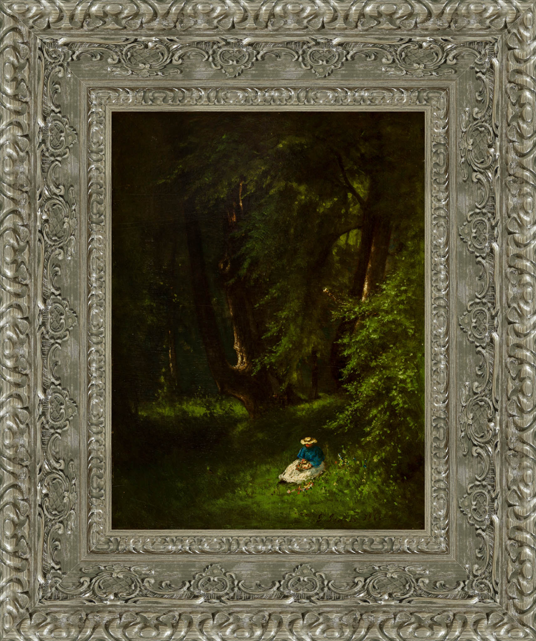 In The Woods by George Inness — Framed Giclee Canvas Print | Canvas Classics
