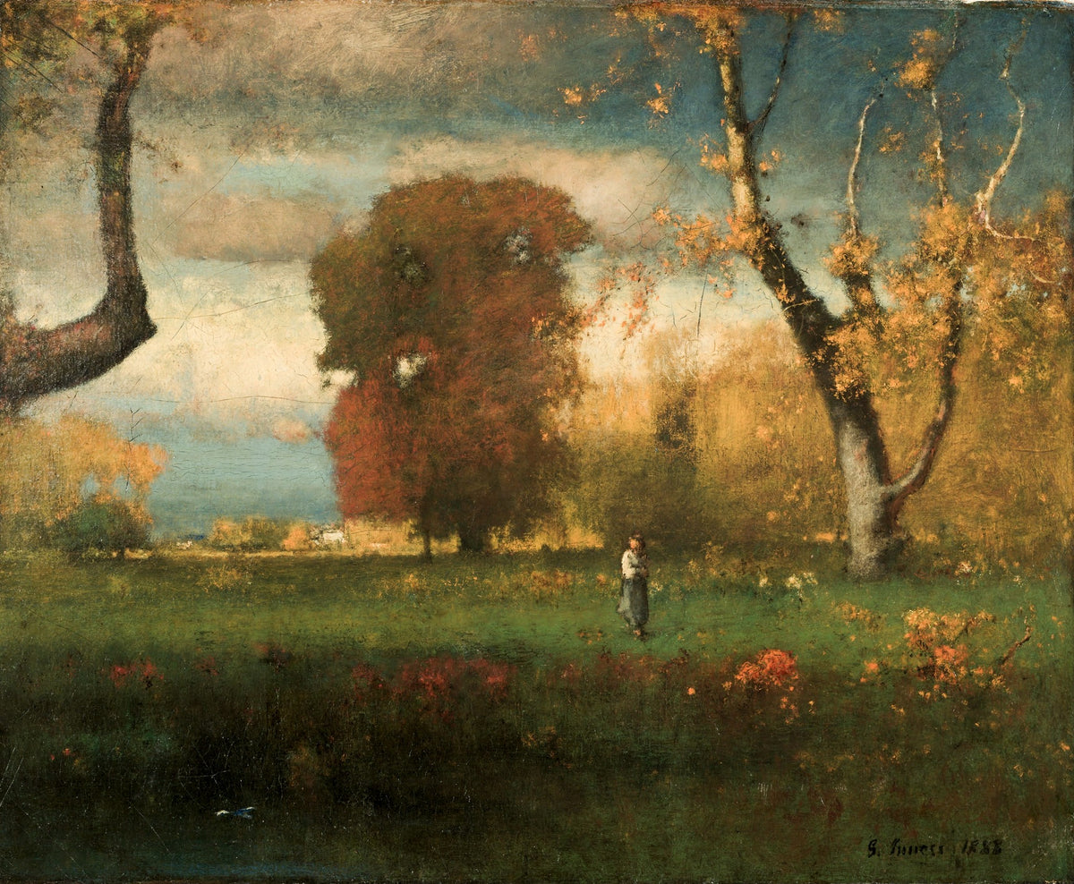 Landscape – George Inness, 1887, framed