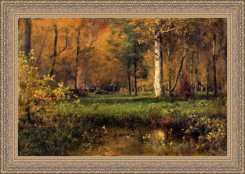 Landscape With Yellow Bush – George Inness, 1882