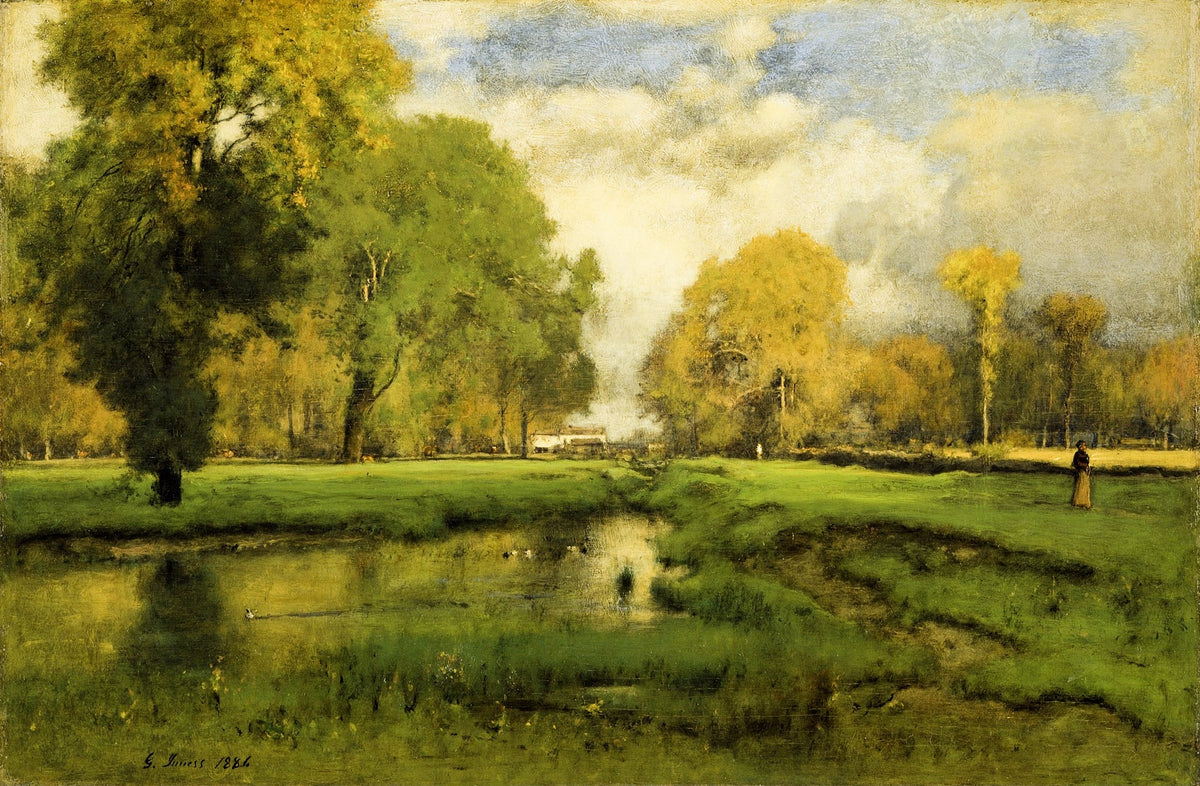 October – George Inness, 1886, framed