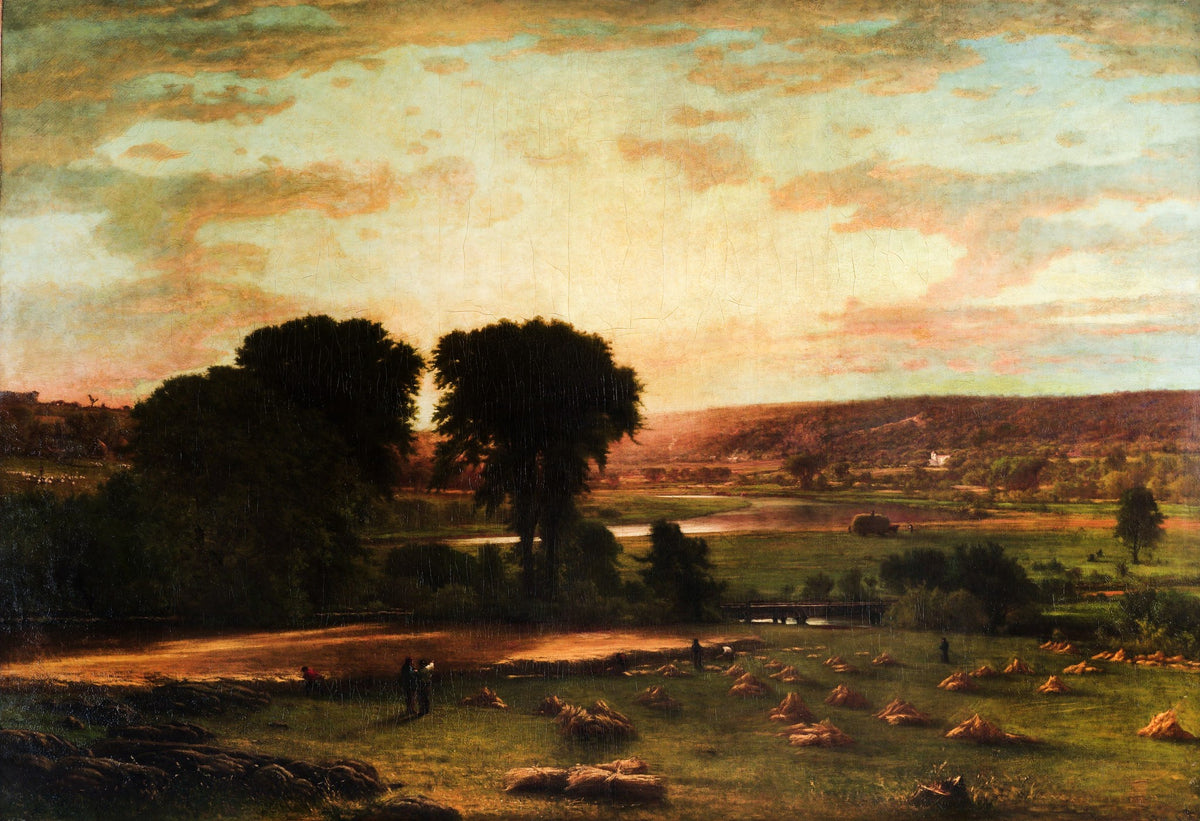 Peace and Plenty – George Inness, 1865, framed