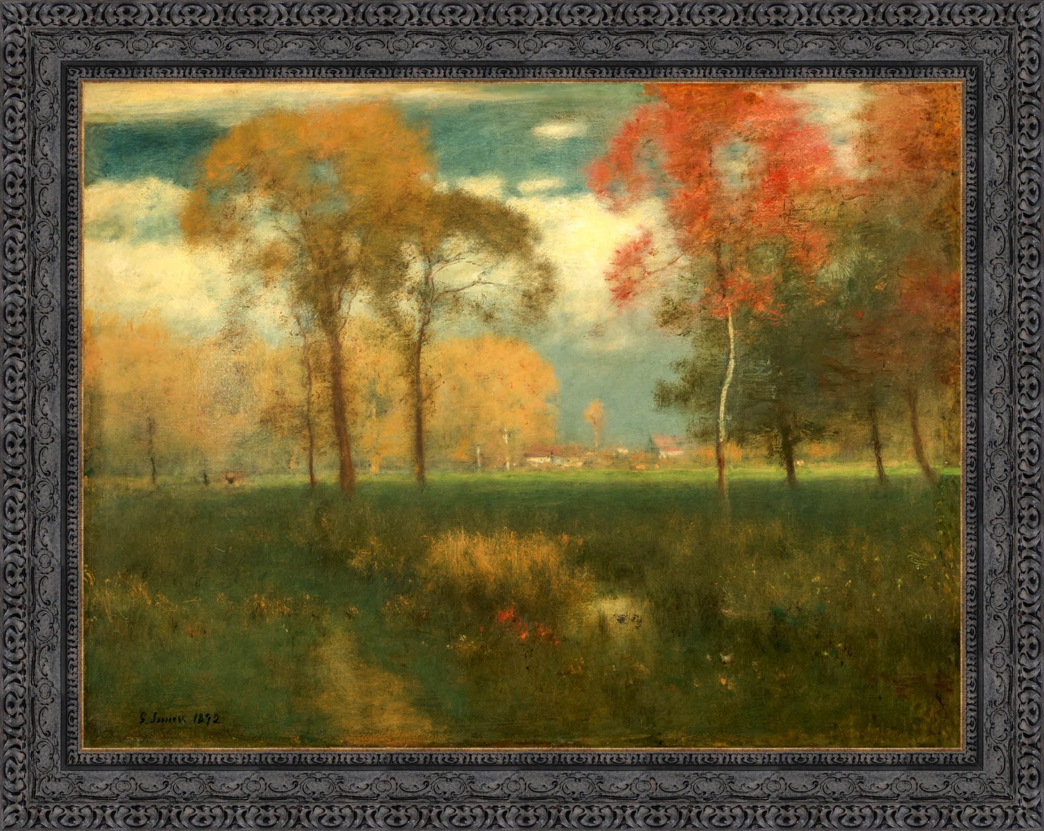 Sunny Autumn Day – George Inness, c. 1892 - Canvas Classics