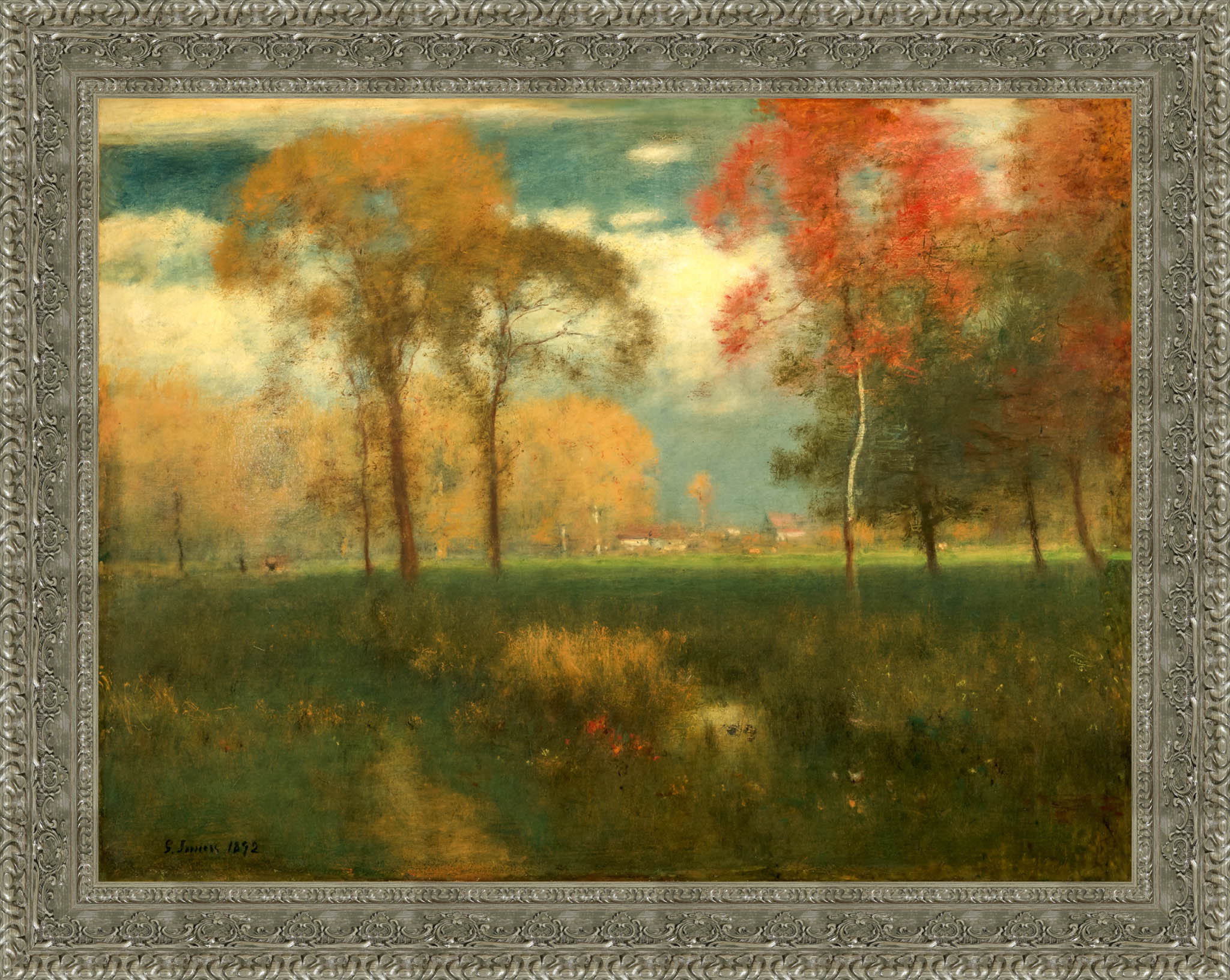 Sunny Autumn Day – George Inness, c. 1892 - Canvas Classics