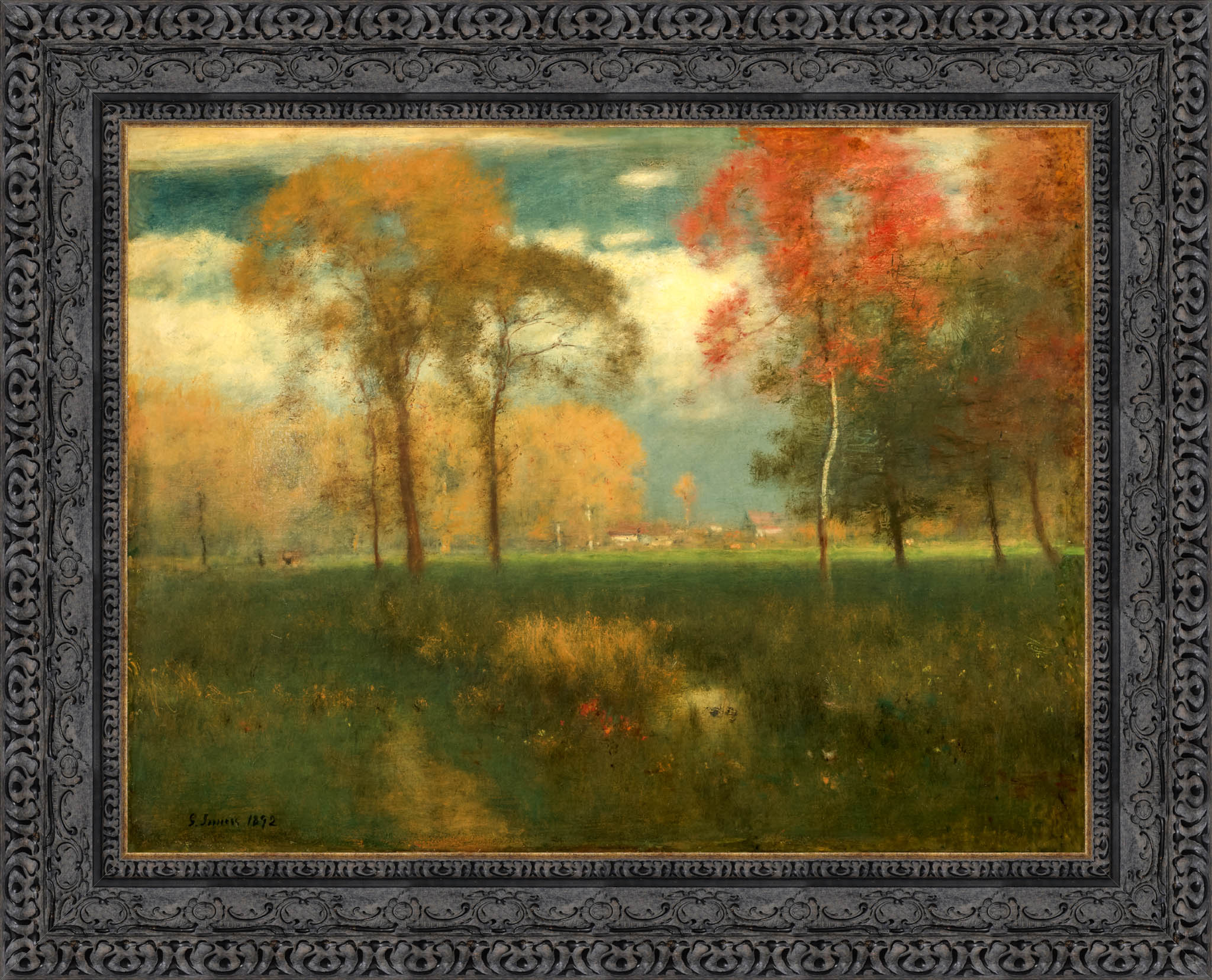 Sunny Autumn Day – George Inness, c. 1892 - Canvas Classics