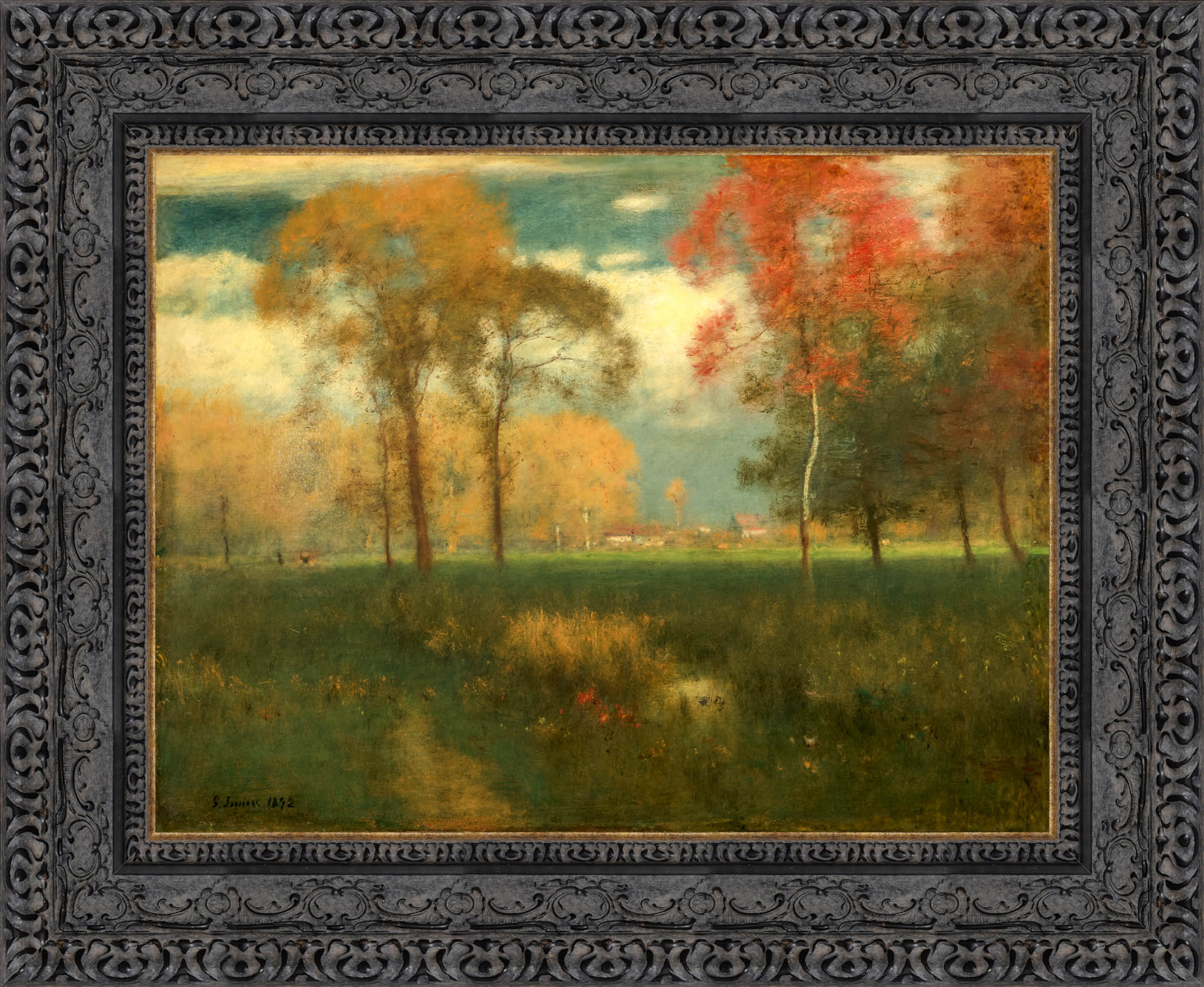 Sunny Autumn Day – George Inness, c. 1892 - Canvas Classics