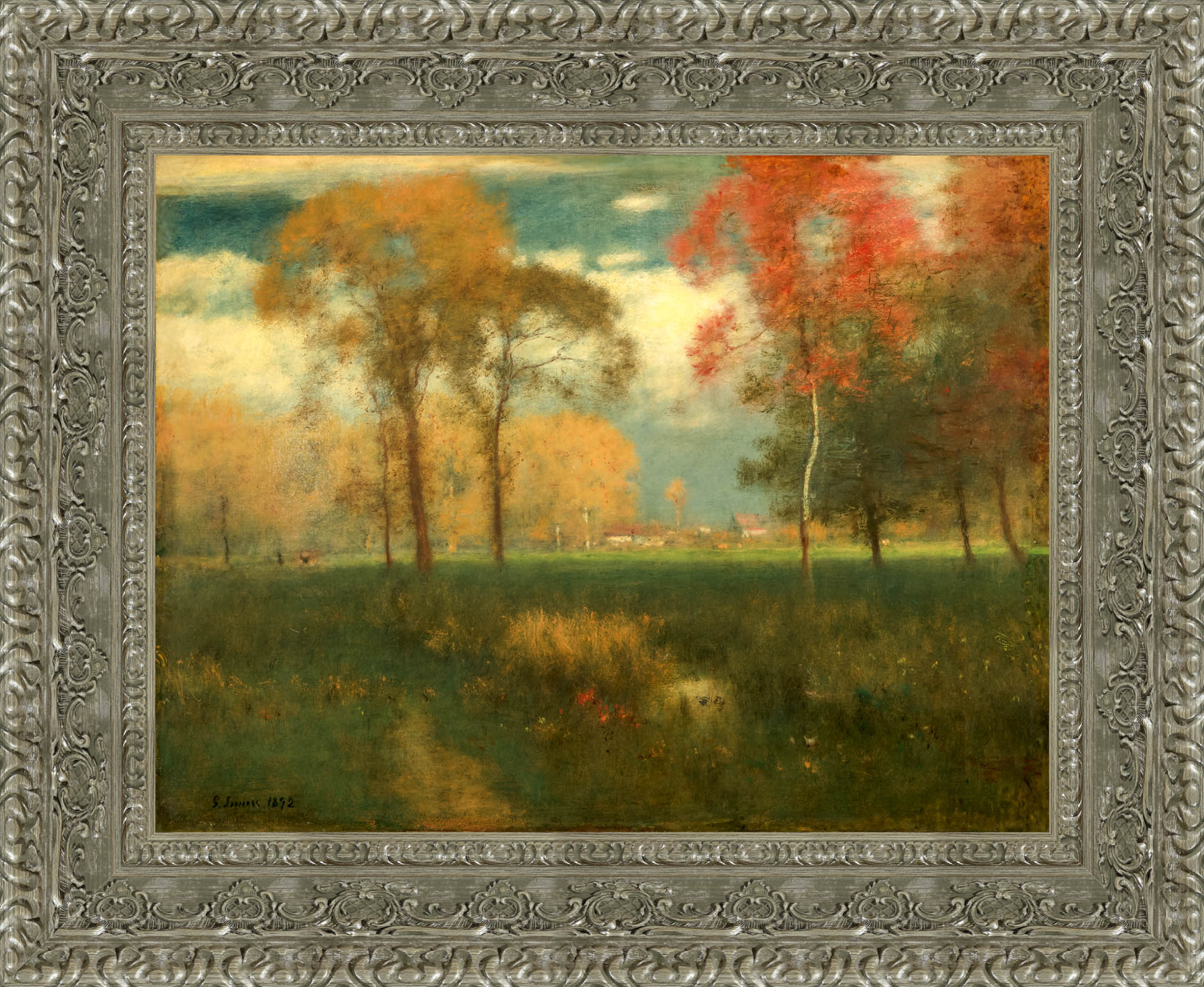 Sunny Autumn Day – George Inness, c. 1892 - Canvas Classics