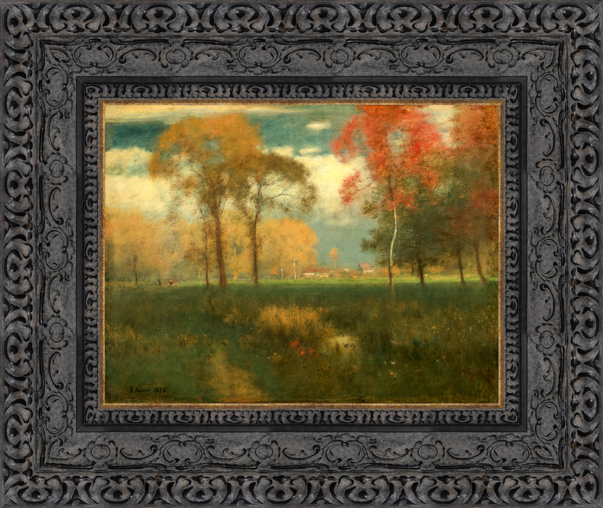 Sunny Autumn Day – George Inness, c. 1892 - Canvas Classics