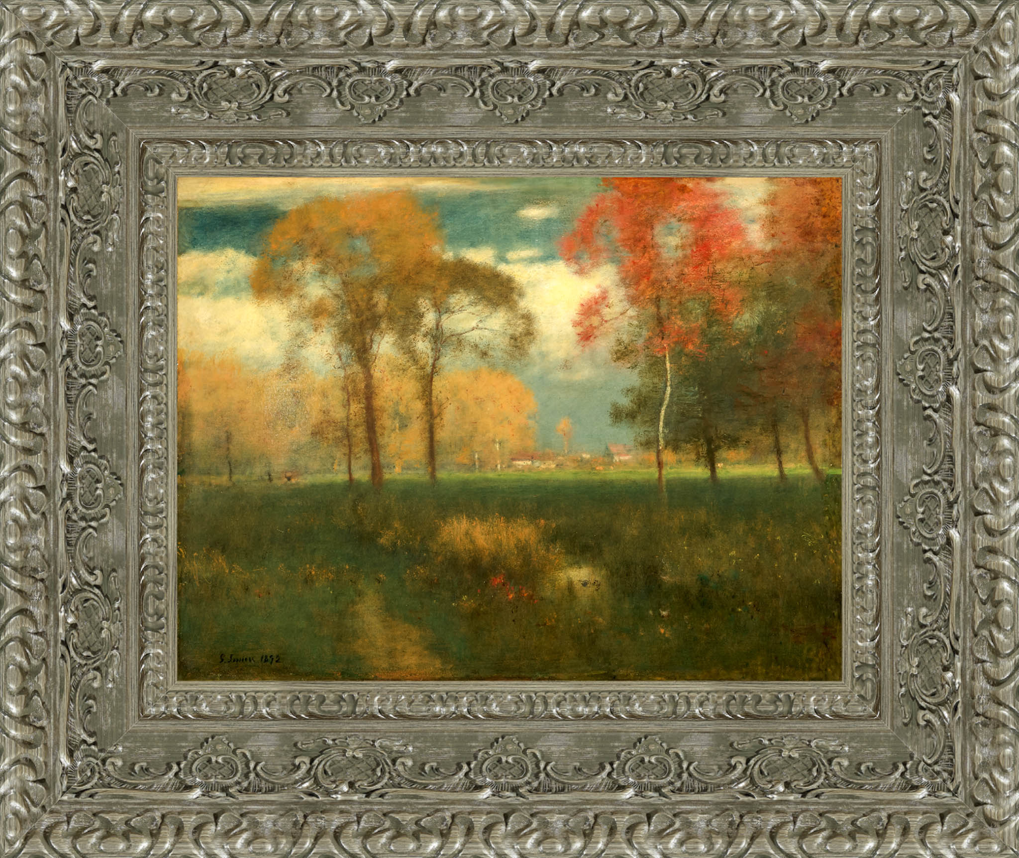 Sunny Autumn Day – George Inness, c. 1892 - Canvas Classics