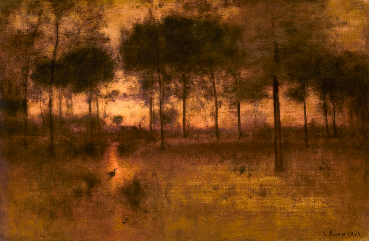 The Home of the Heron – George Inness, 1893, framed