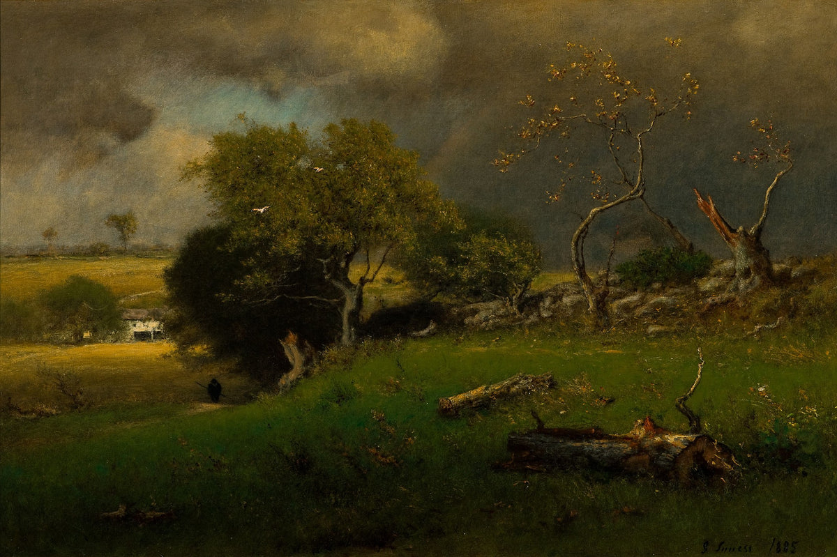 The Storm – George Inness, 1885, framed