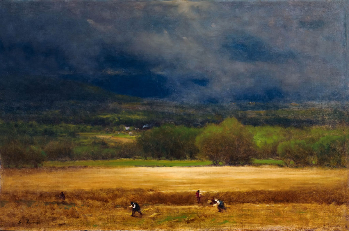 The Wheat Field – George Inness, 1875, framed