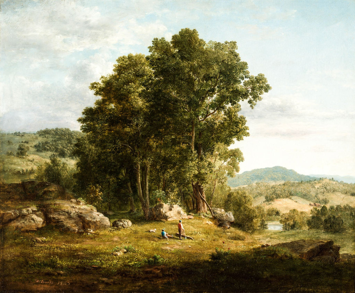 The Wood Chopper – George Inness, 1849, framed
