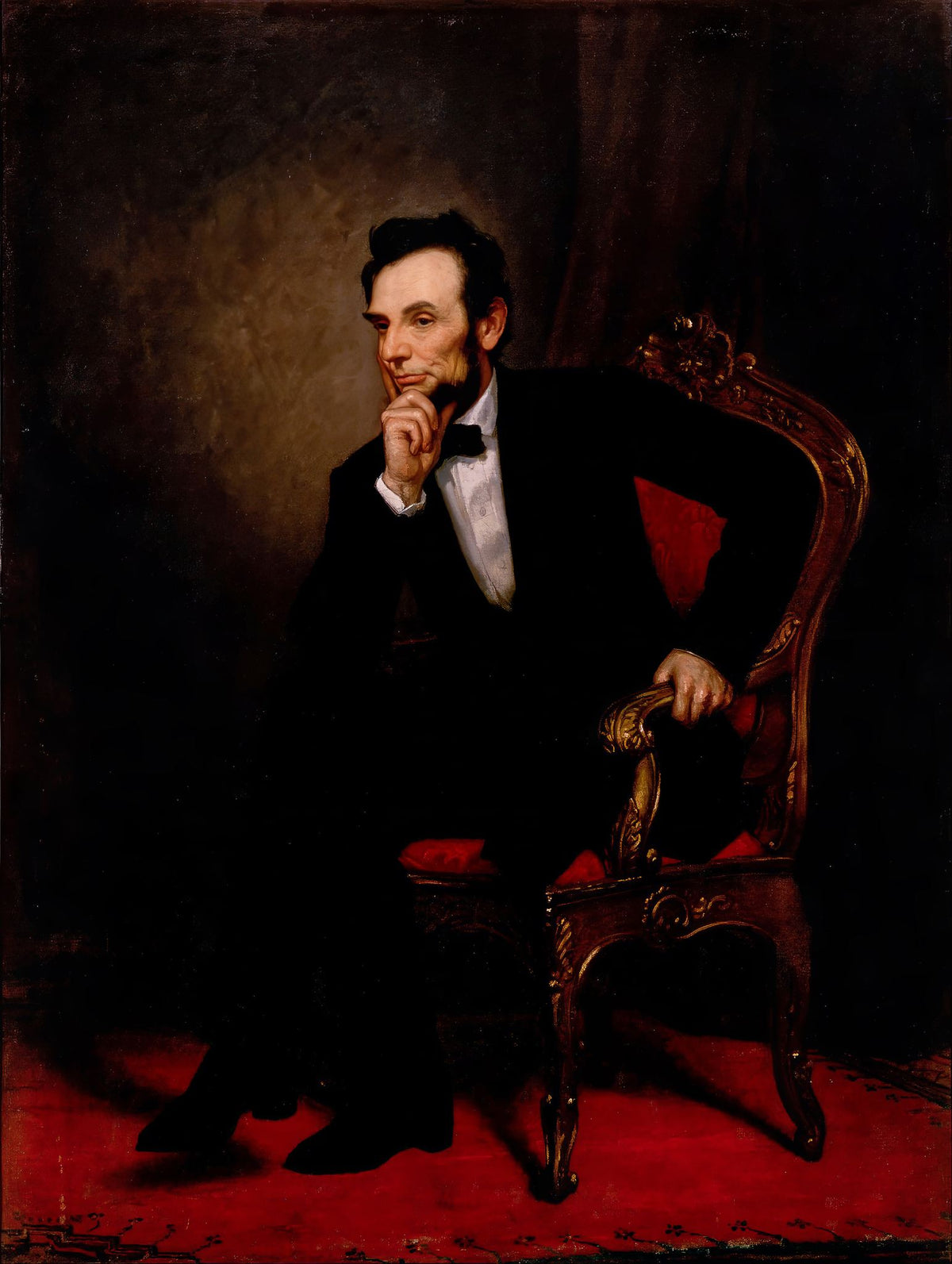 Abraham Lincoln – George Peter Alexander Healy, 1869, framed
