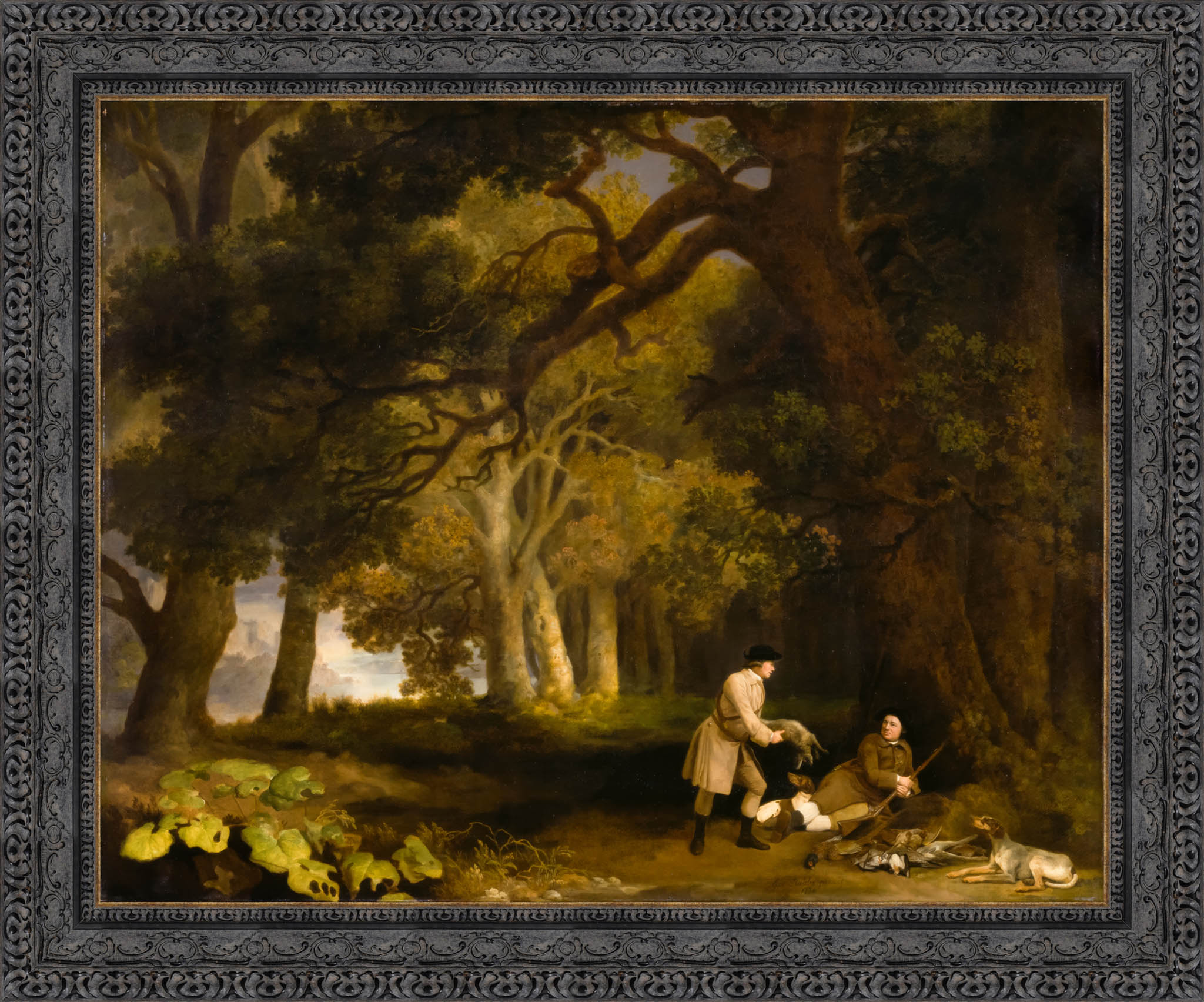 A Repose After Shooting – George Stubbs, 1770 - Canvas Classics