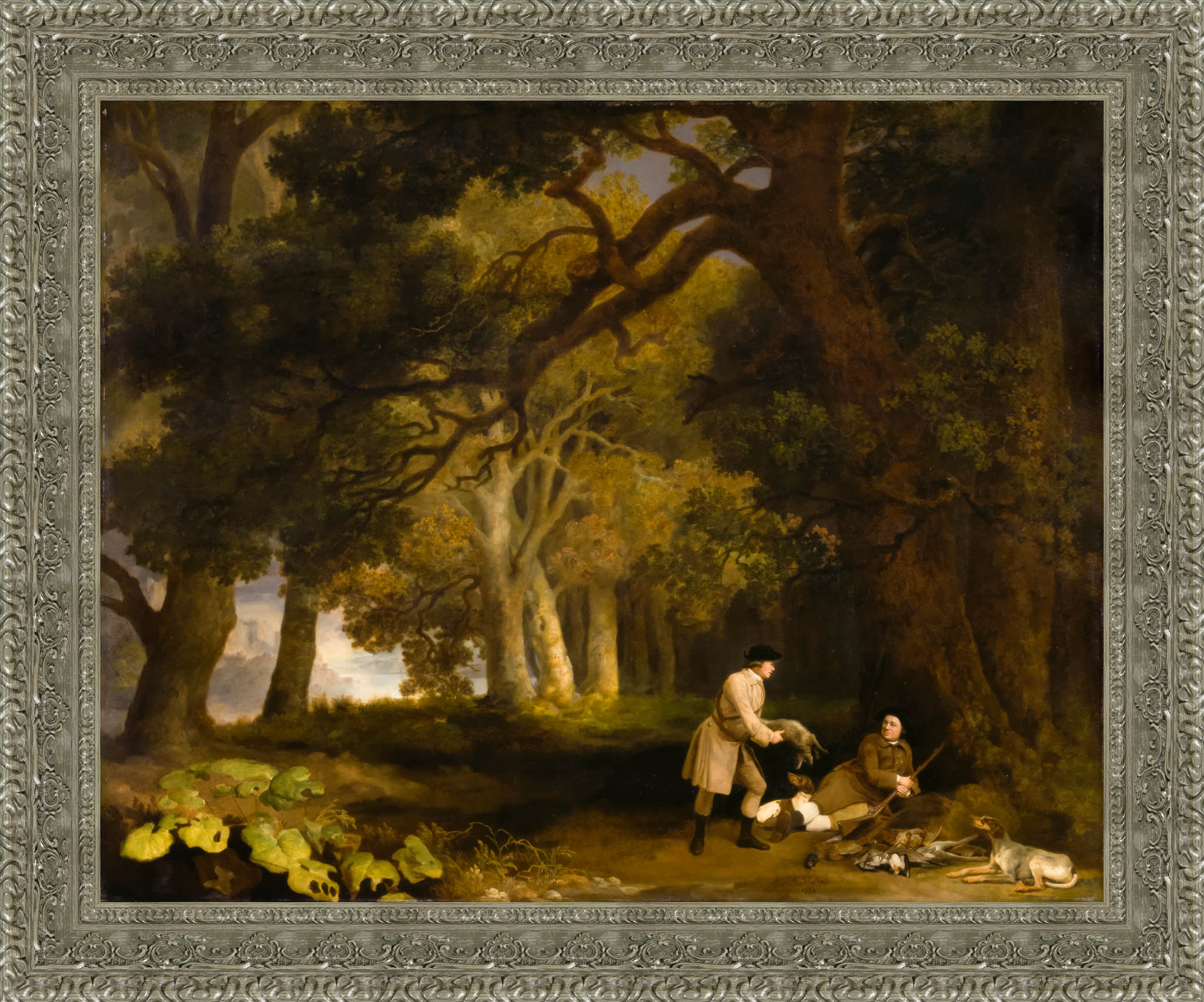 A Repose After Shooting – George Stubbs, 1770 - Canvas Classics