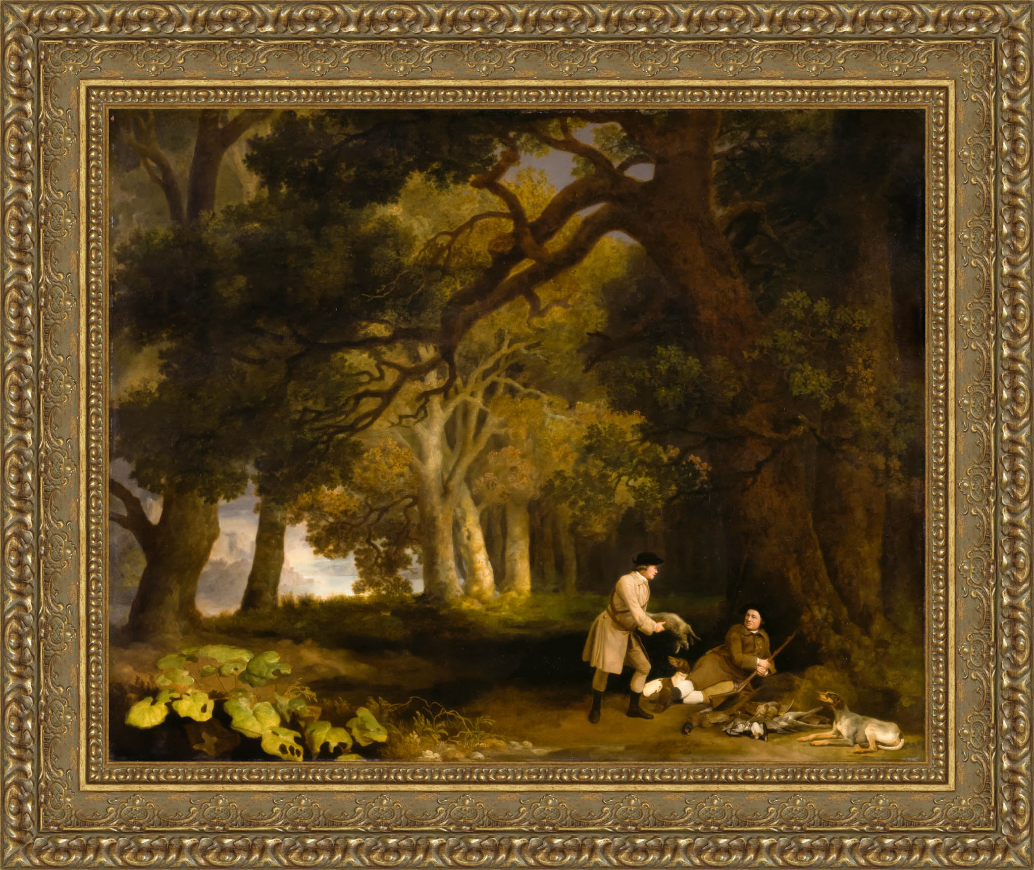 A Repose After Shooting – George Stubbs, 1770 - Canvas Classics