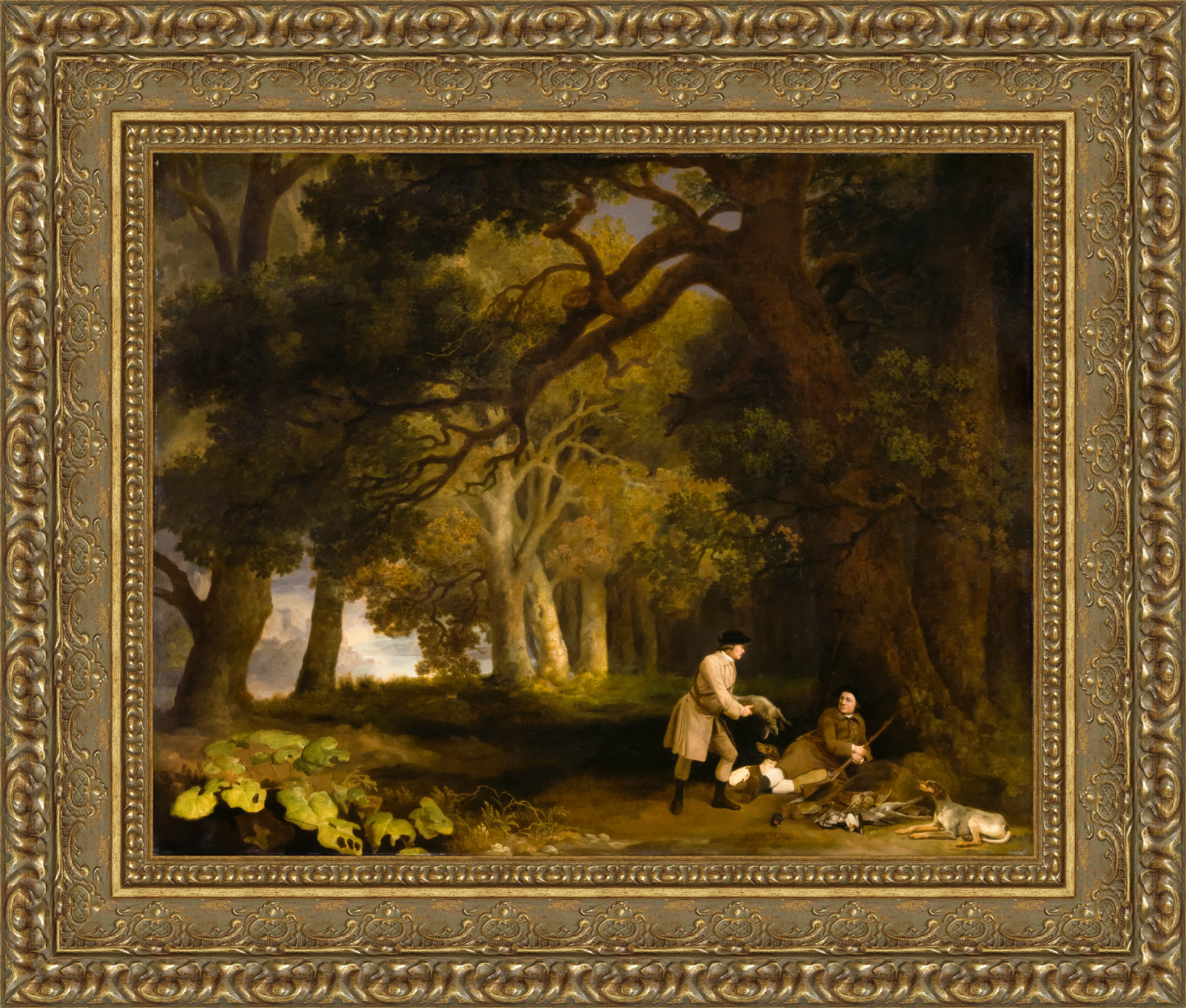 A Repose After Shooting – George Stubbs, 1770 - Canvas Classics