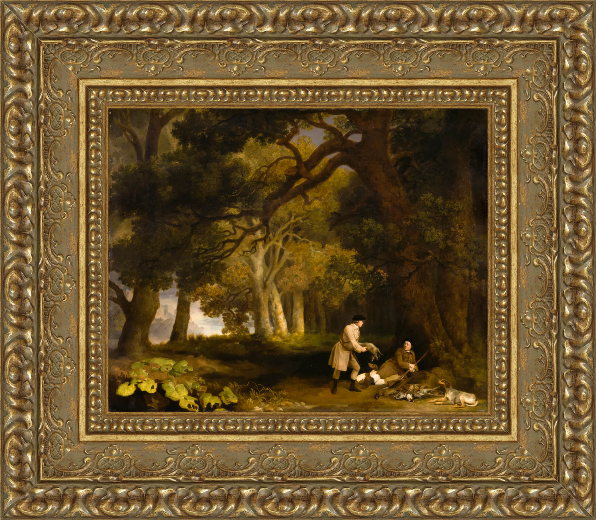 A Repose After Shooting – George Stubbs, 1770 - Canvas Classics