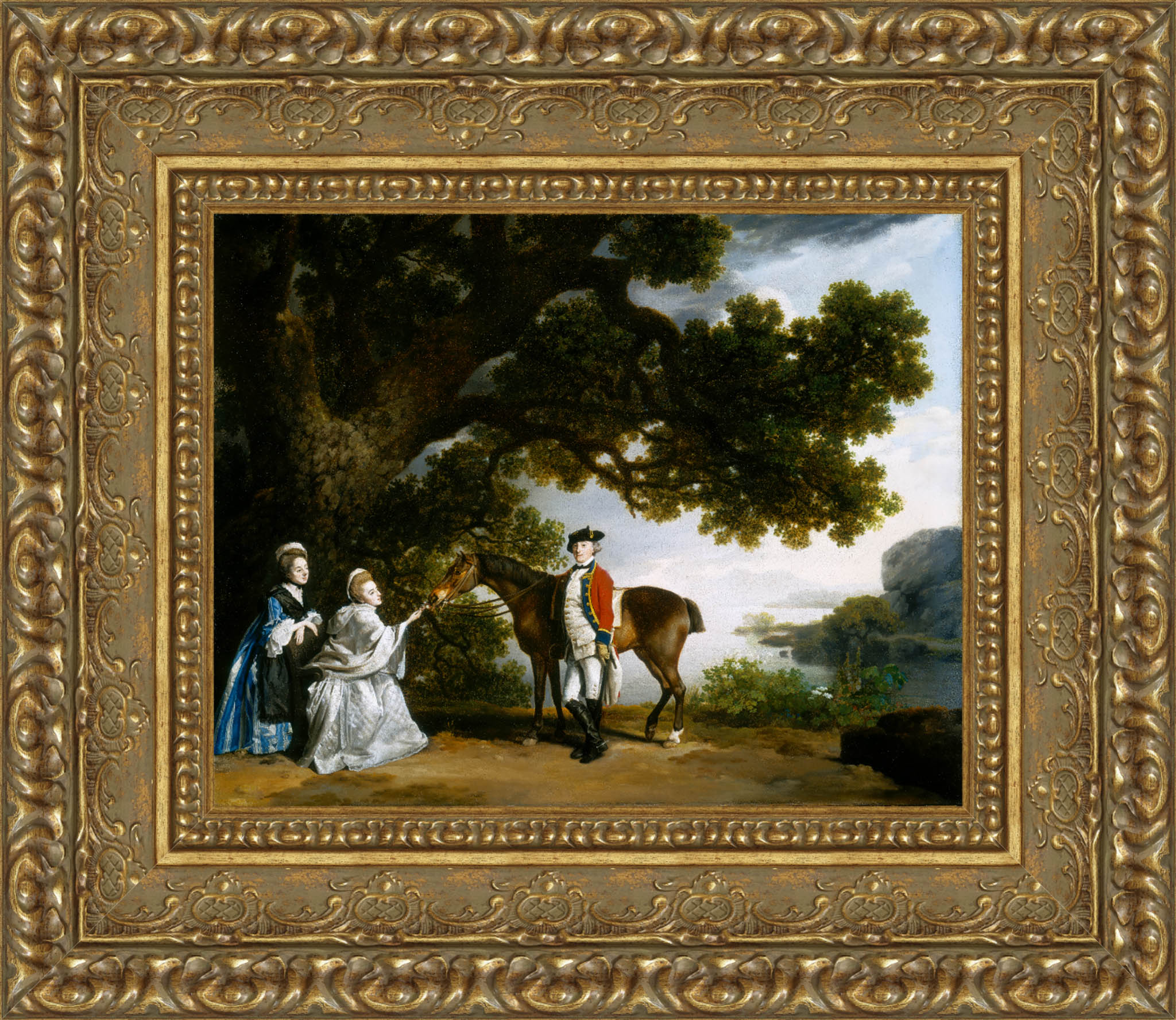 Captain Samuel Sharpe Pocklington With His Wife And Sister – George Stubbs, 1769 - Canvas Classics