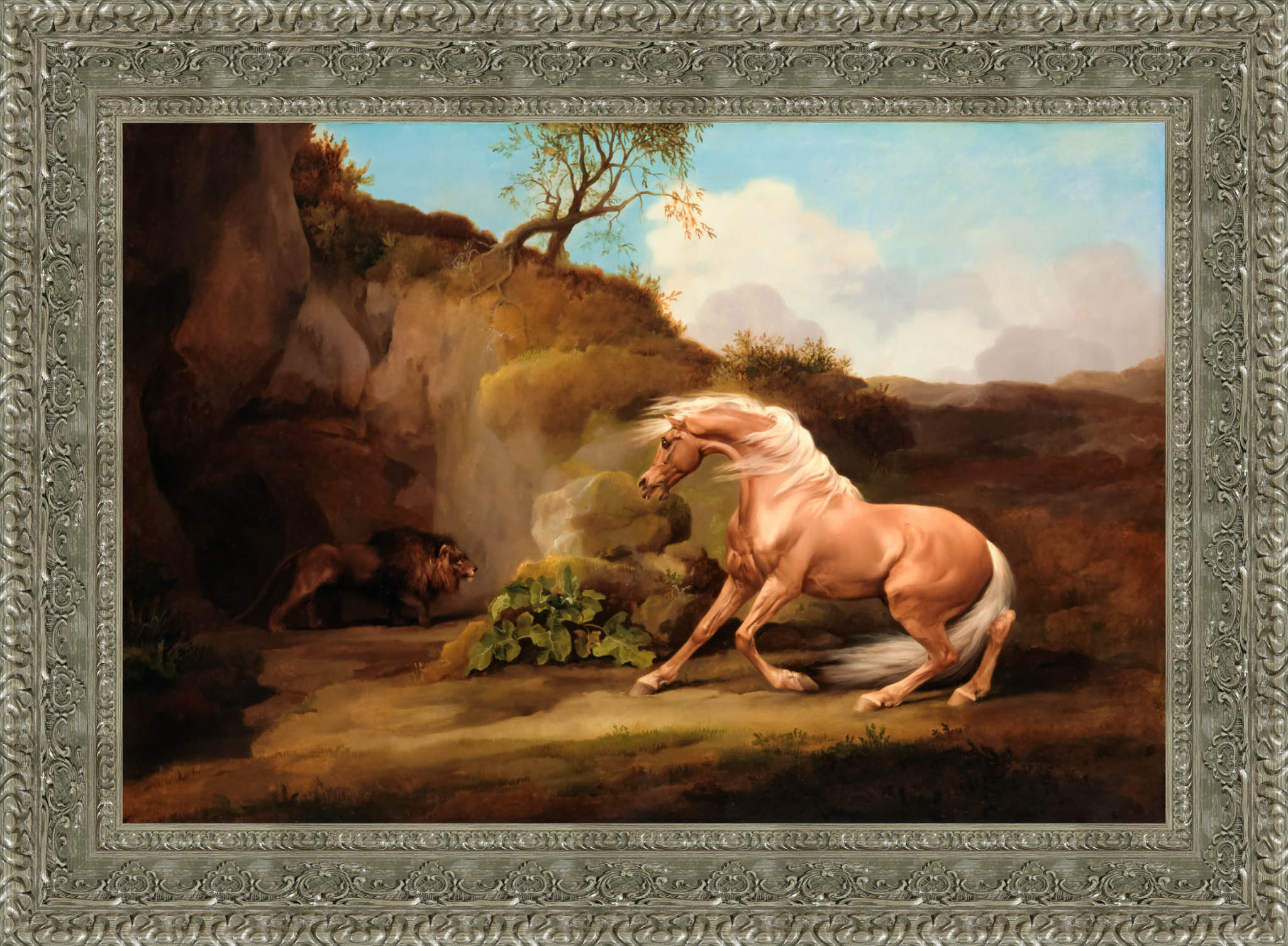 Horse Frightened By A Lion – George Stubbs, 1763 - Canvas Classics