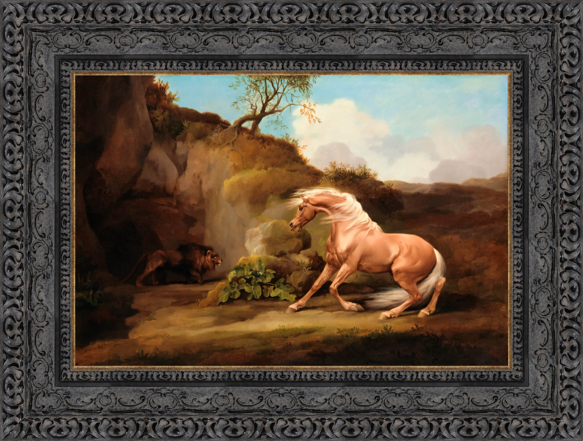 Horse Frightened By A Lion – George Stubbs, 1763 - Canvas Classics