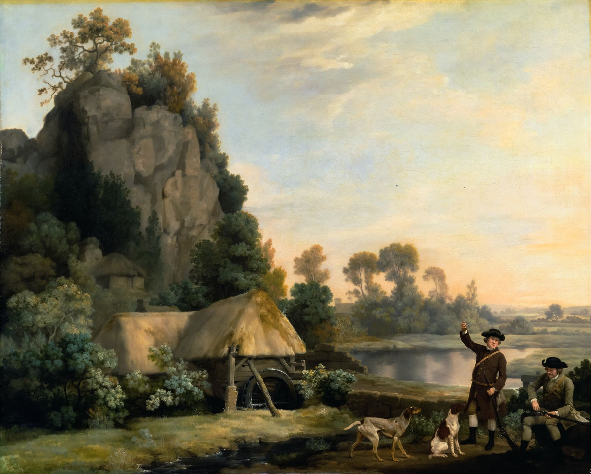 Two Gentlemen Going A Shooting – George Stubbs, 1769, framed