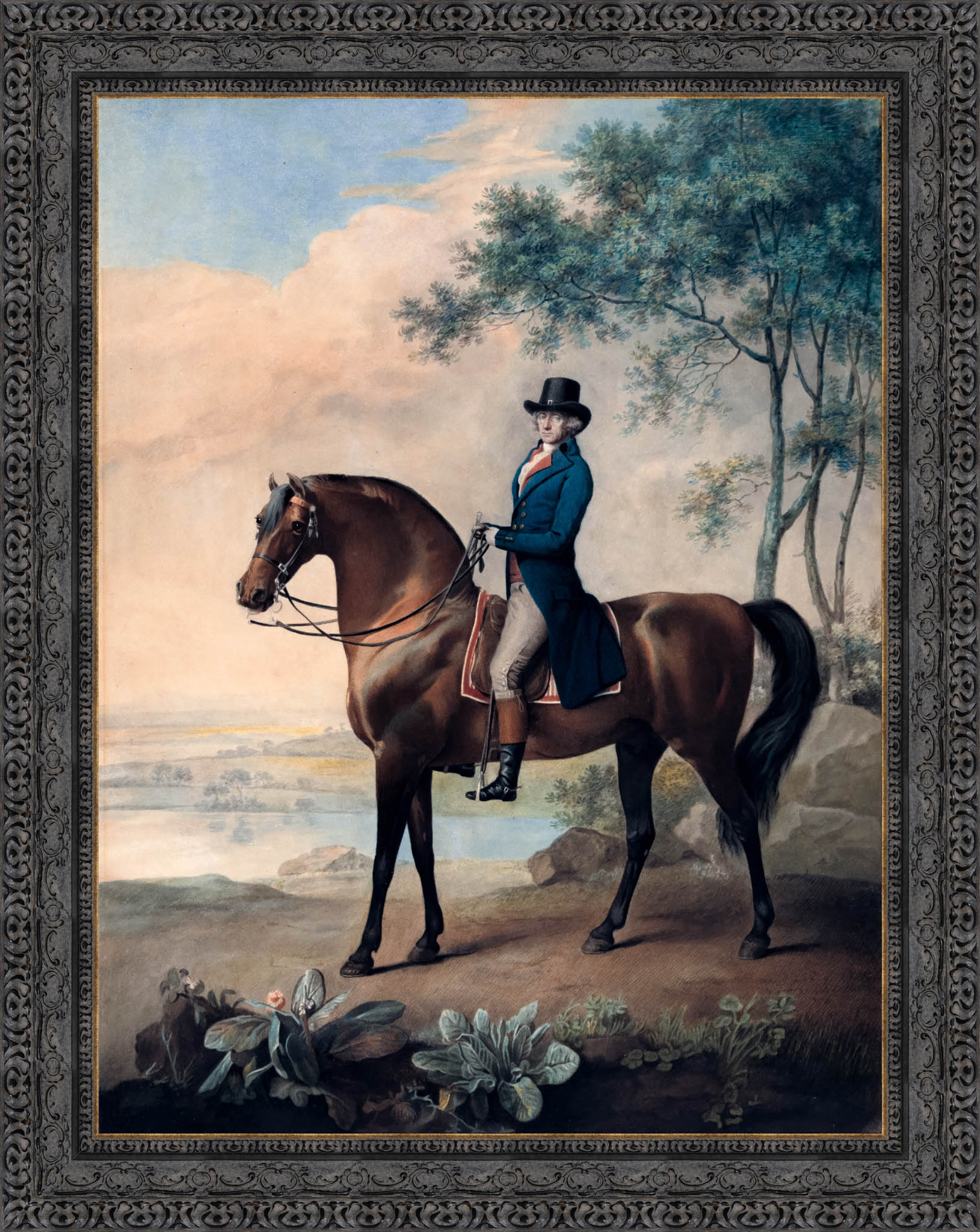 Warren Hastings On His Arabian Horse – George Stubbs, 1796 - Canvas Classics