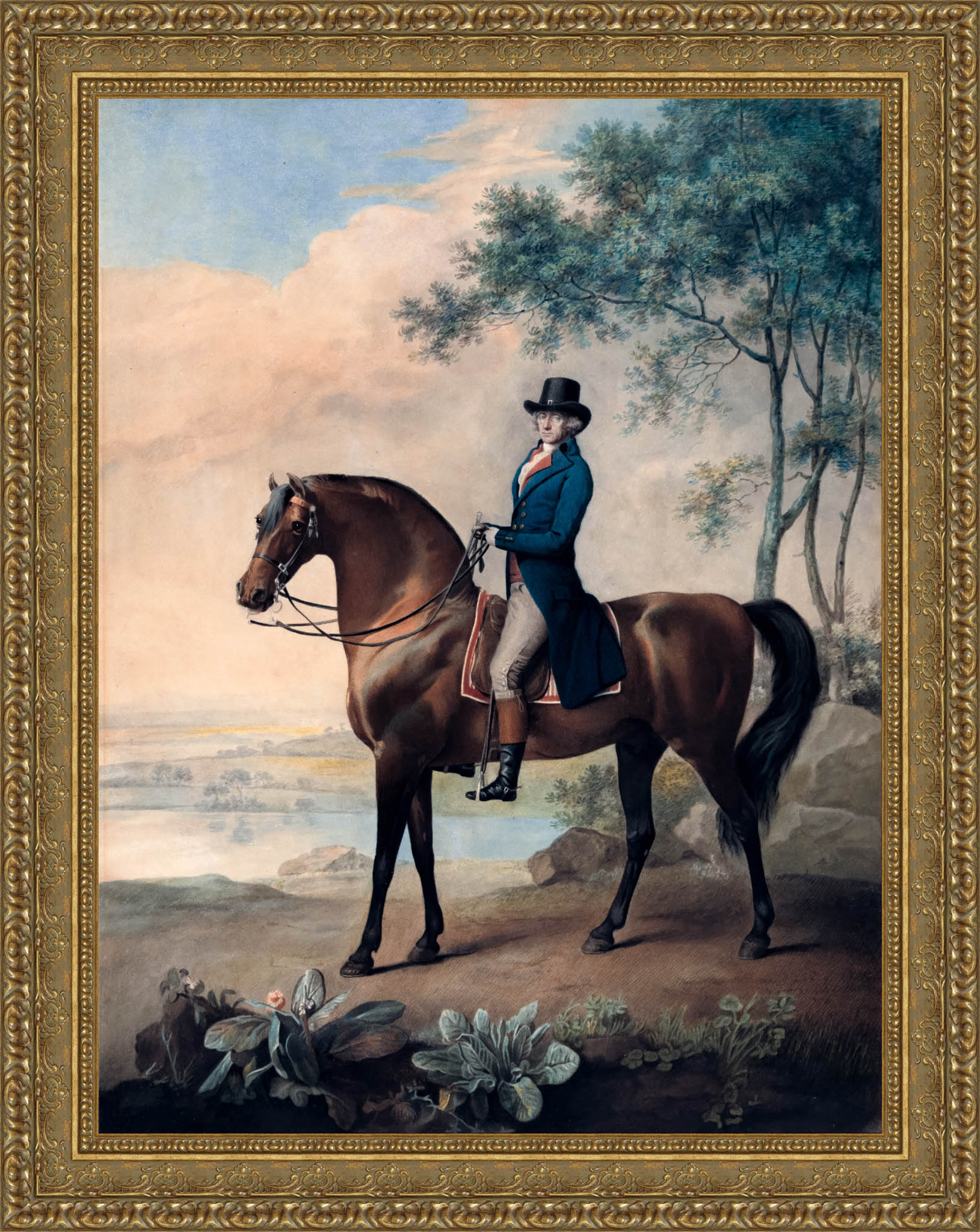 Warren Hastings On His Arabian Horse – George Stubbs, 1796 - Canvas Classics