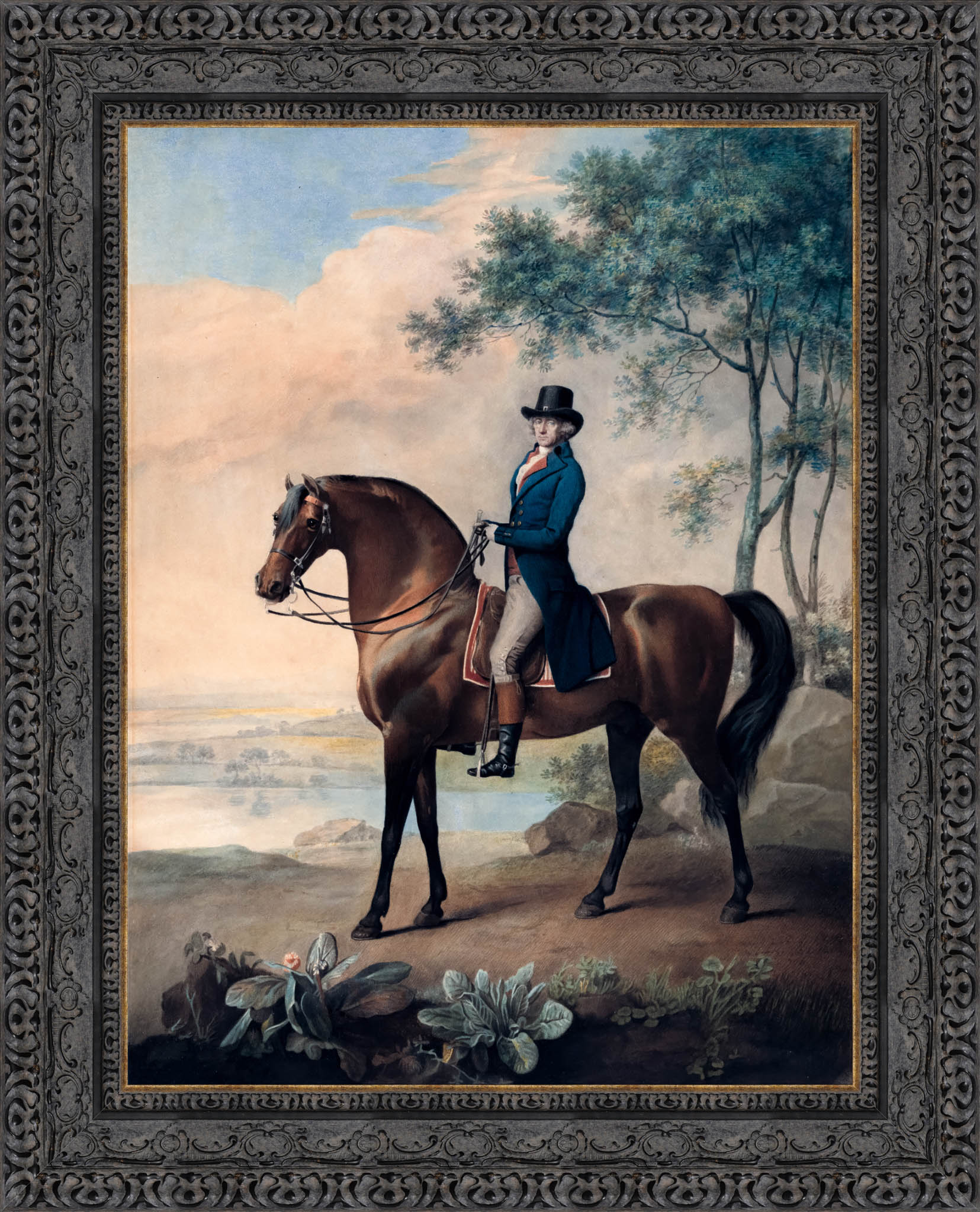 Warren Hastings On His Arabian Horse – George Stubbs, 1796 - Canvas Classics