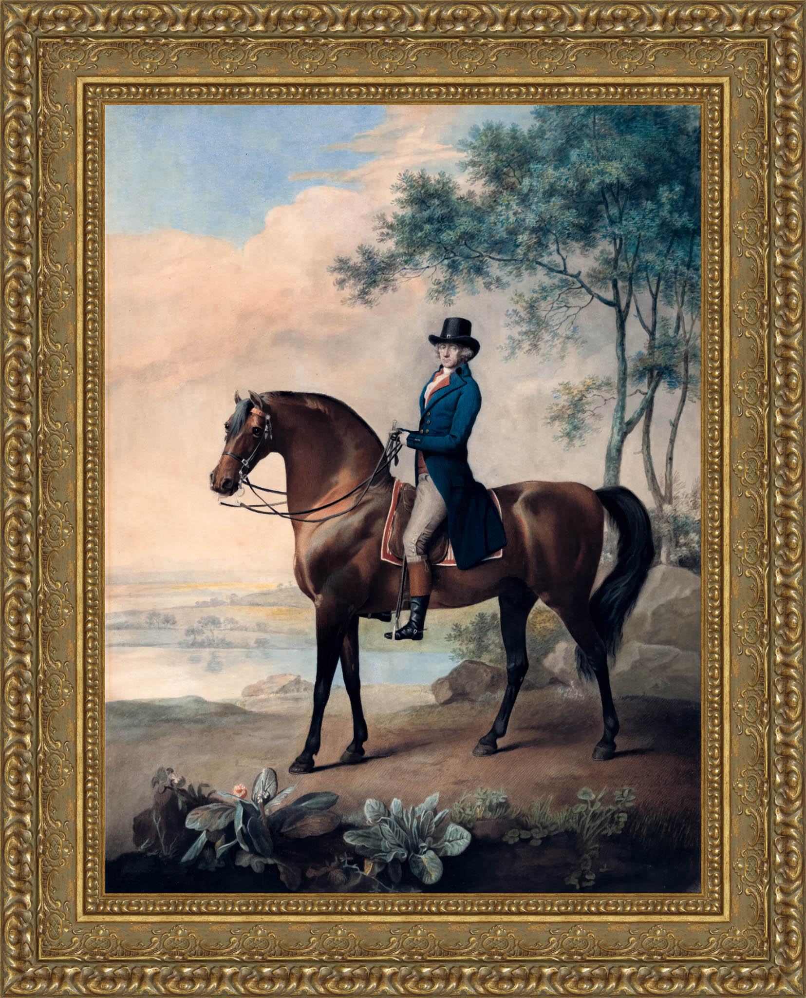 Warren Hastings On His Arabian Horse – George Stubbs, 1796 - Canvas Classics