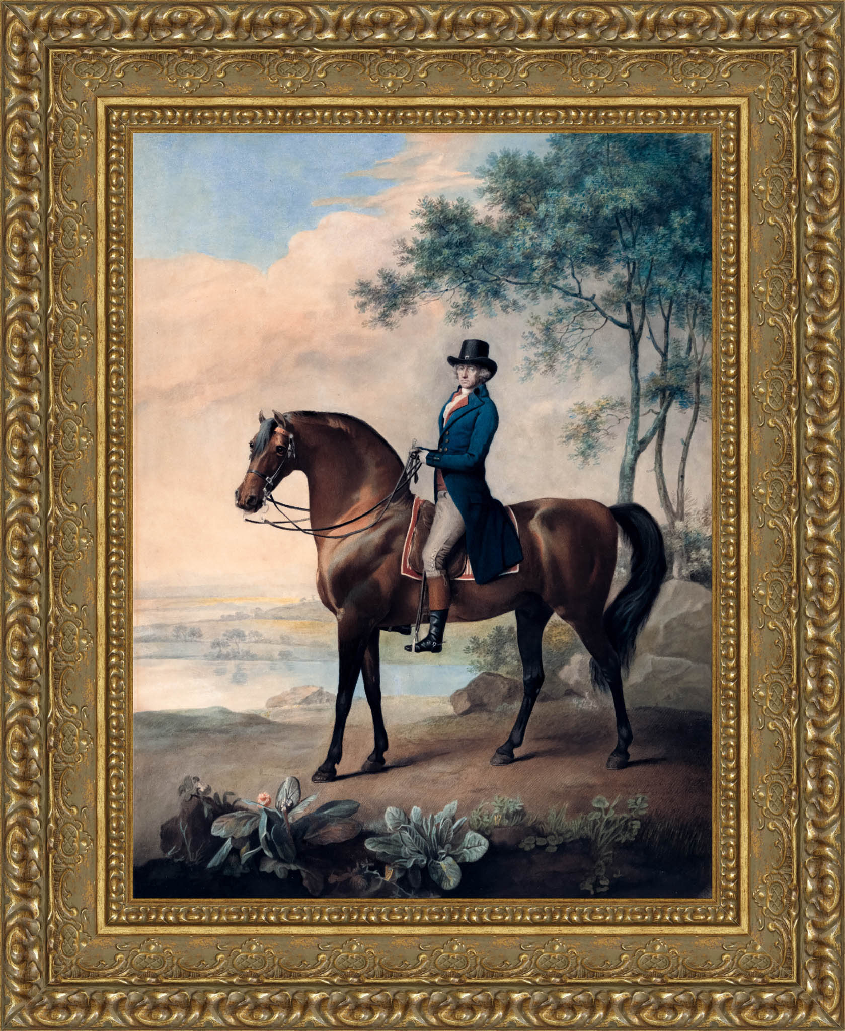 Warren Hastings On His Arabian Horse – George Stubbs, 1796 - Canvas Classics